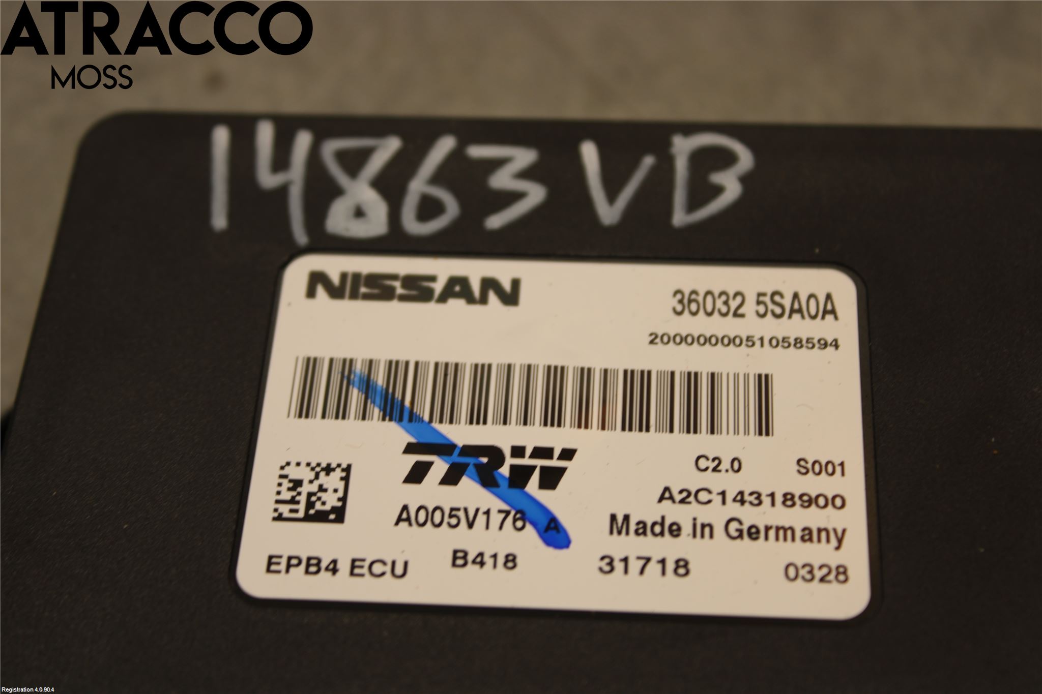 Nissan LEAF 18- Styreenhet Parkering