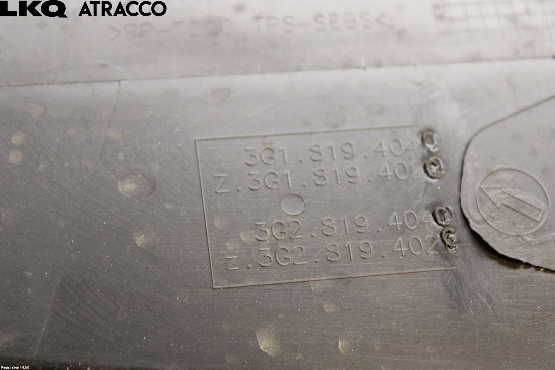 Volkswagen VW PASSAT 15-19 Visker Deksel-Grill-Under Frr