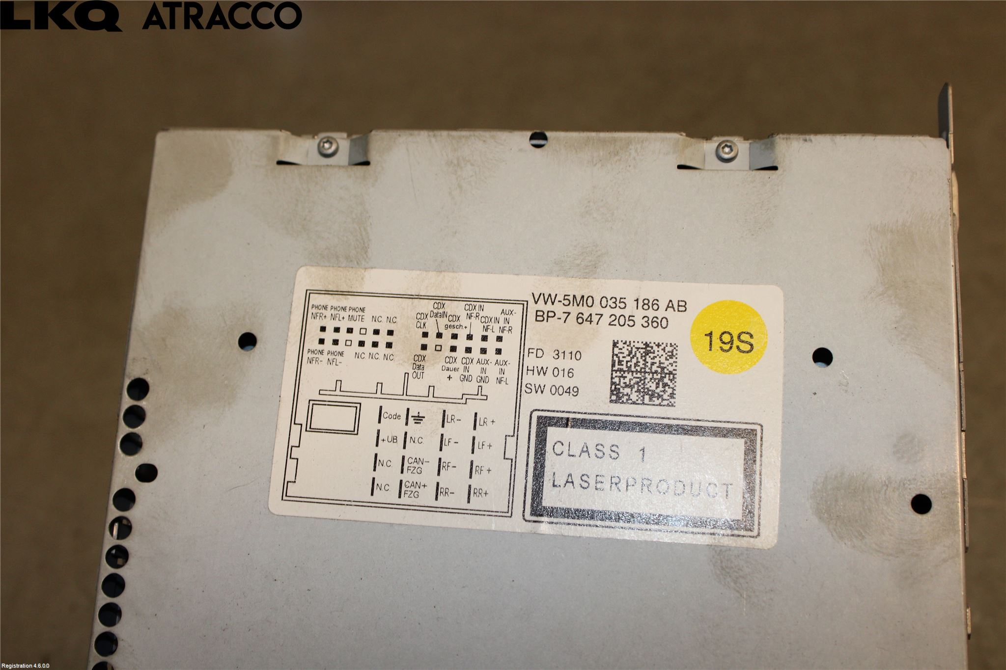 Volkswagen VW GOLF PLUS/CROSS GOLF 04-14 Stereo Radio Med Cd