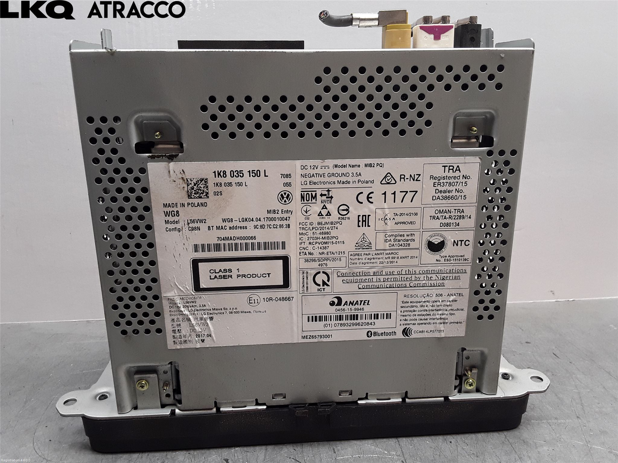 Volkswagen VW TRANSP/CARAVELLE (T6) 16-22 Stereo Radio