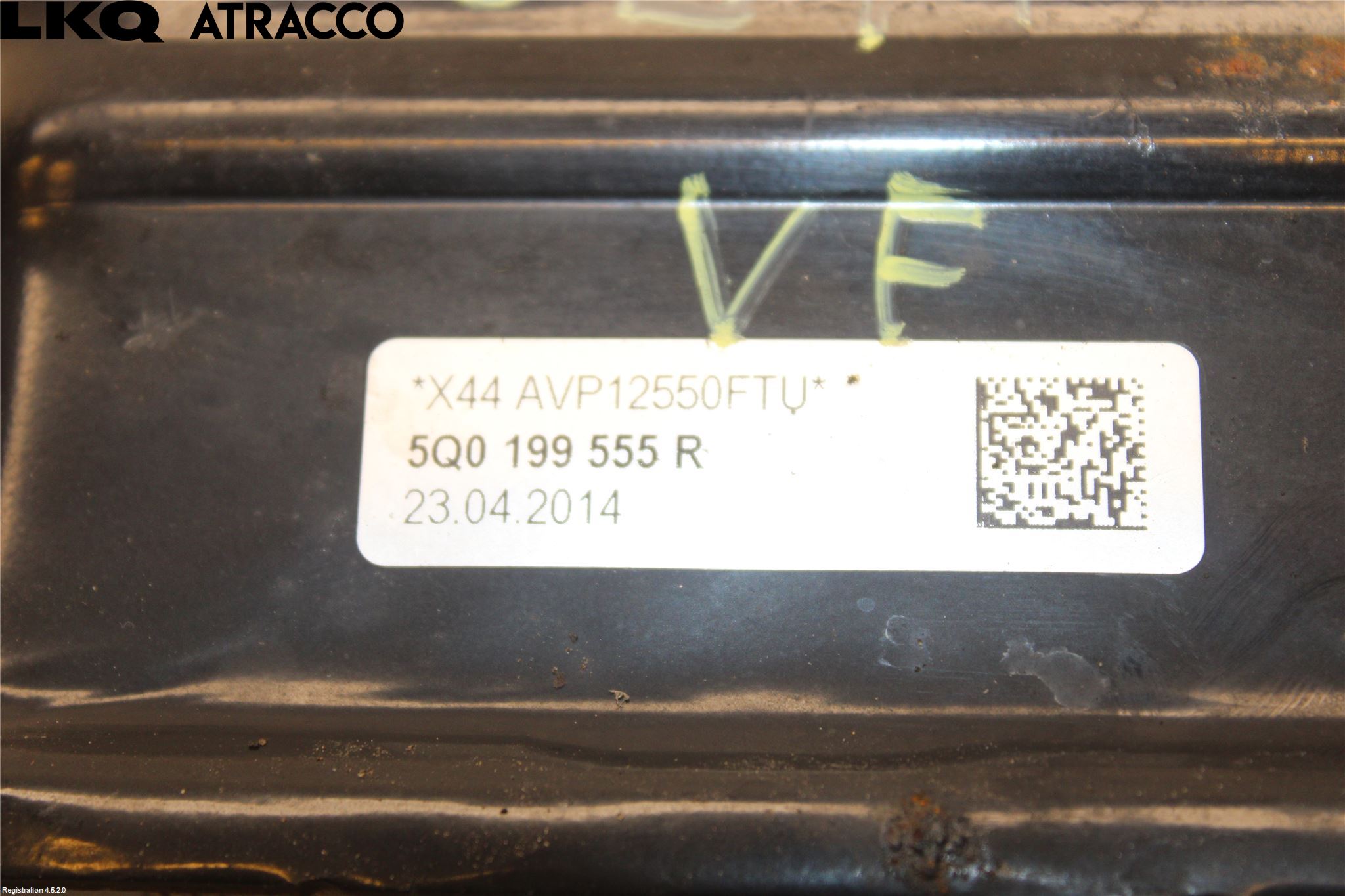 Volkswagen VW GOLF / E-GOLF VII 13-20 Gearkasse Feste Stål-Alu