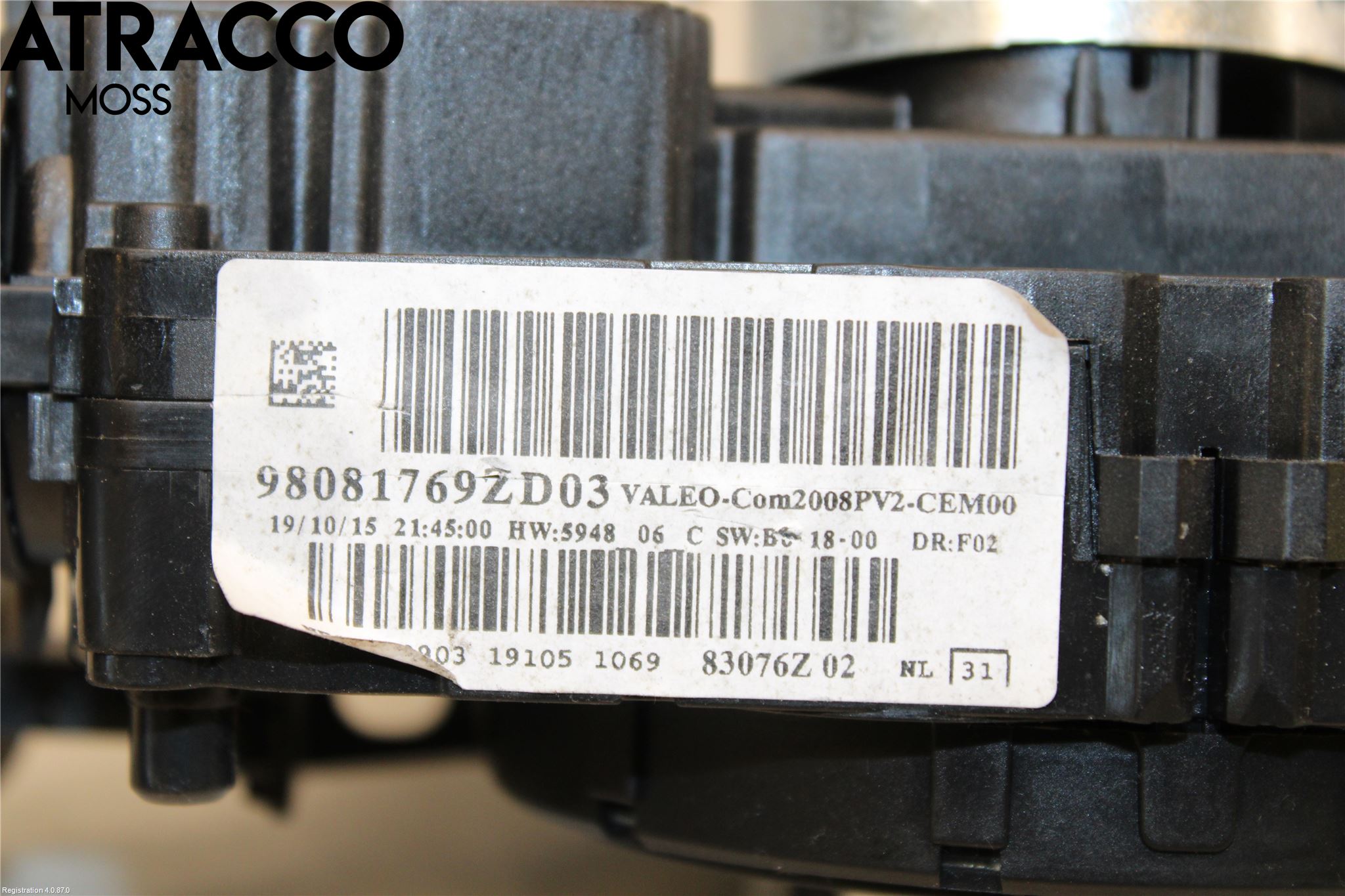 Peugeot 208 12-15 Bryter Ratt Kombi H Og V