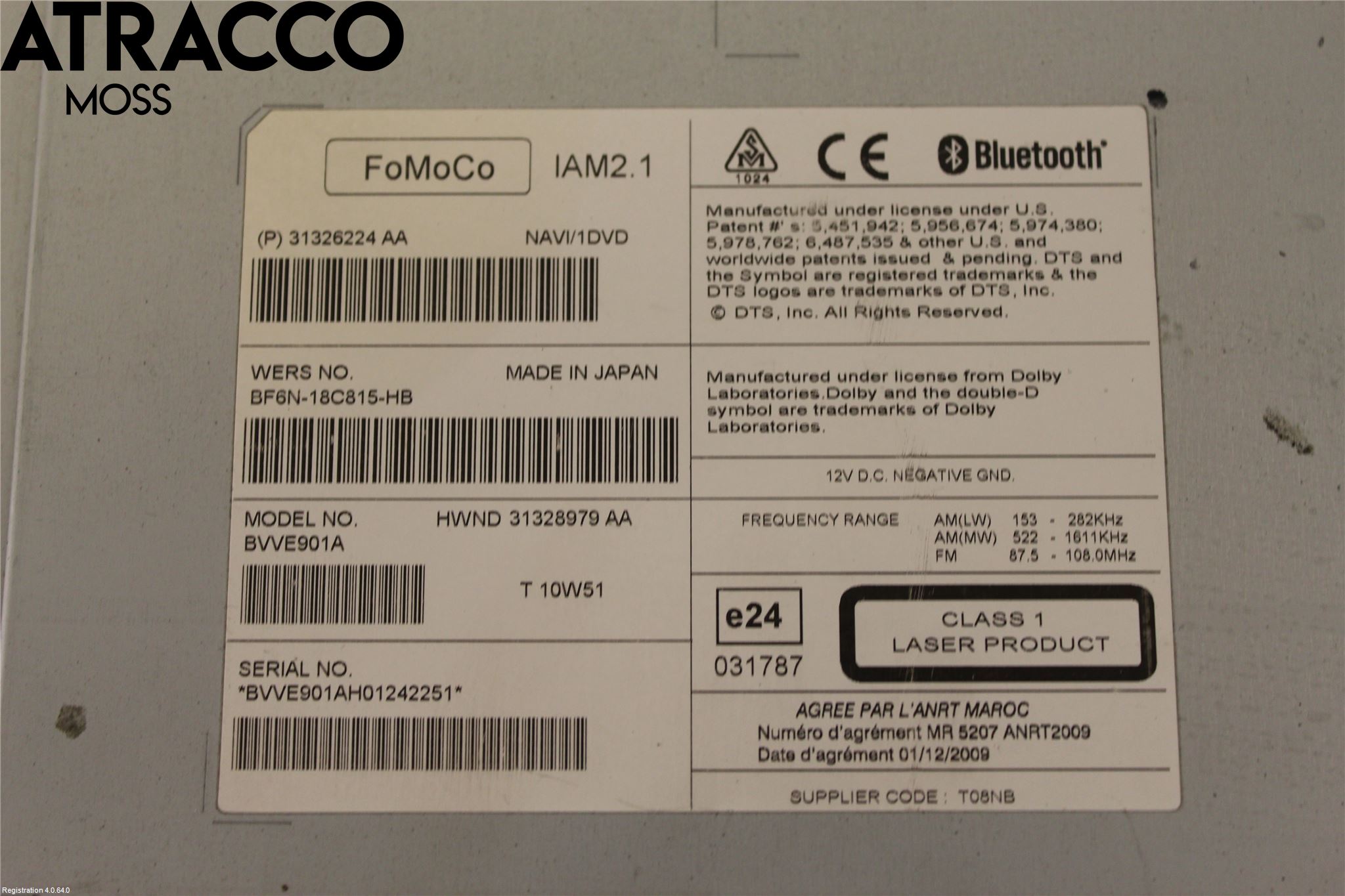 Volvo S60 11-13 Stereo Dvd Spiller