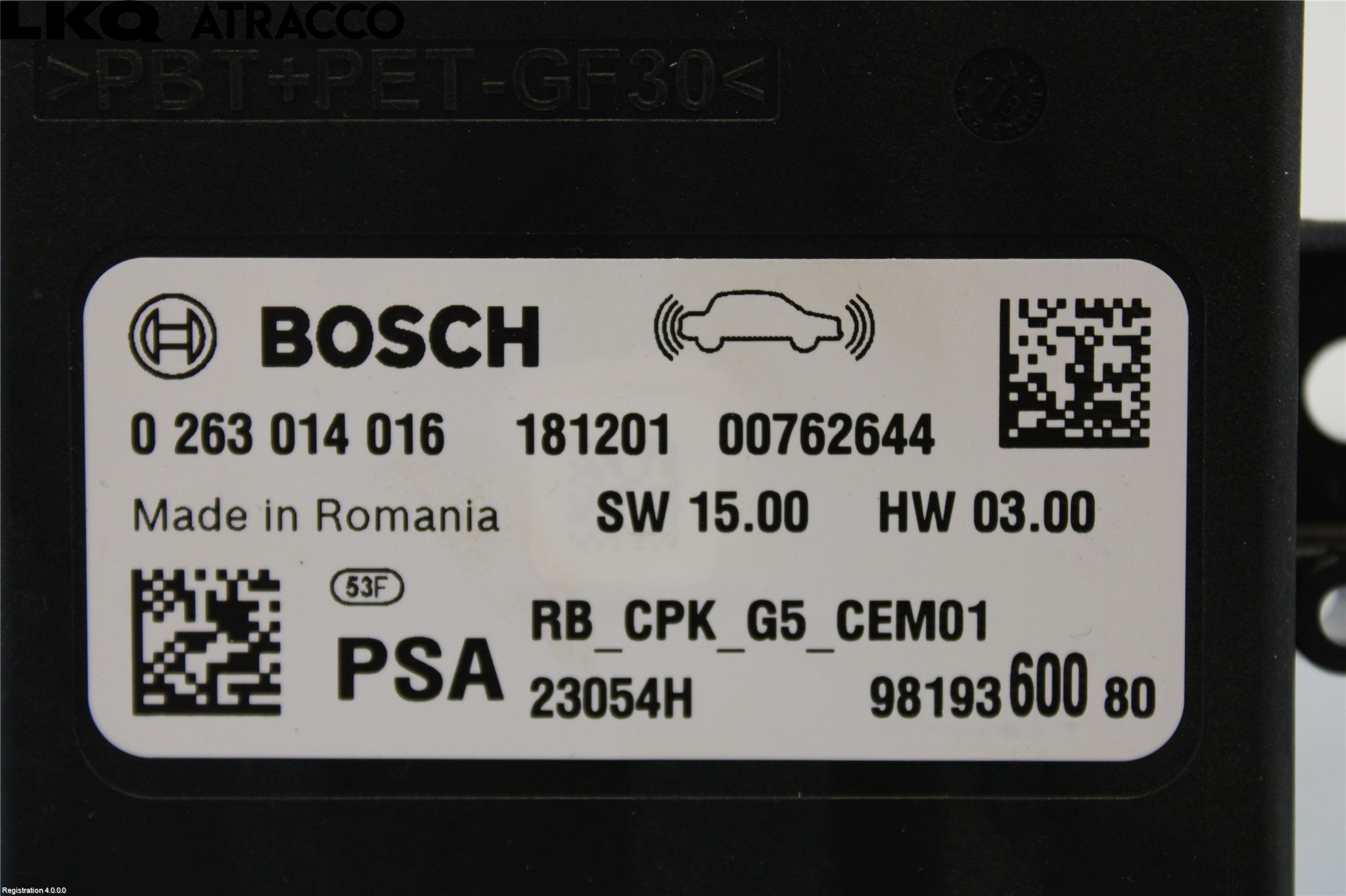 Peugeot 3008 09-16 Styreenhet Parkering