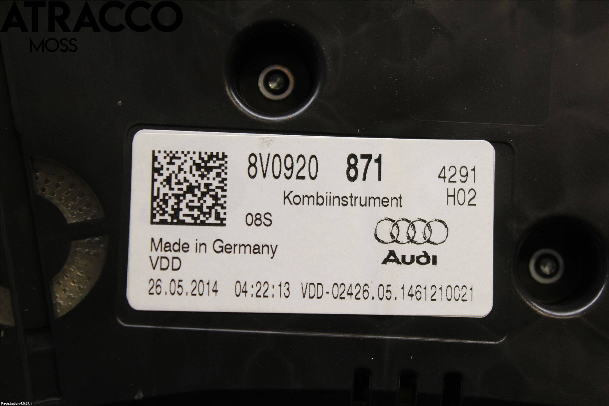 Audi A3/S3 8V 13-20 Instr Kombinert