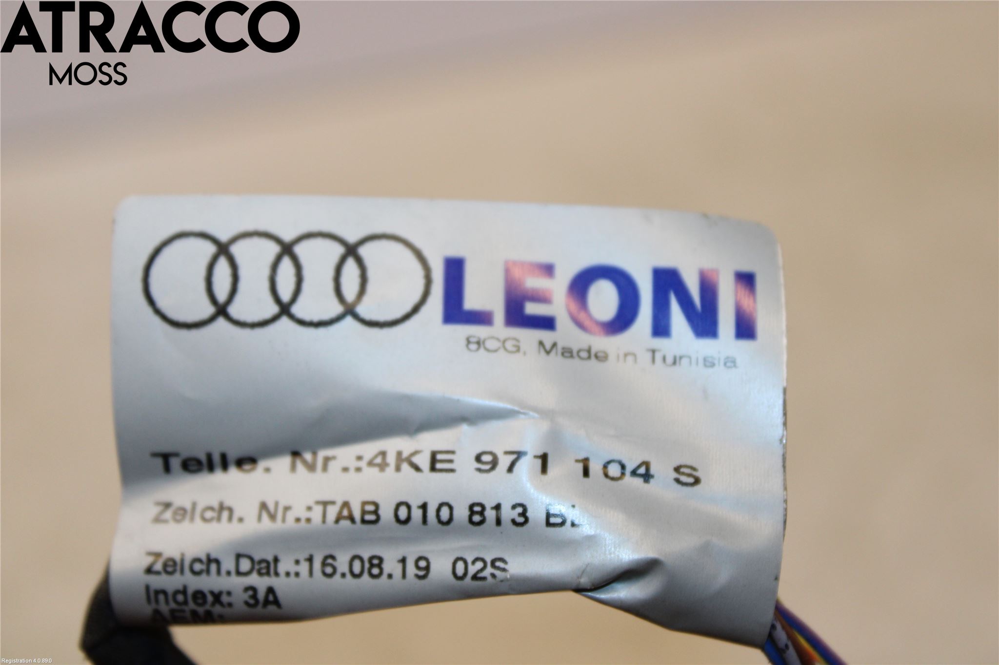 Audi E-TRON, S GE 19- Ledningsnett