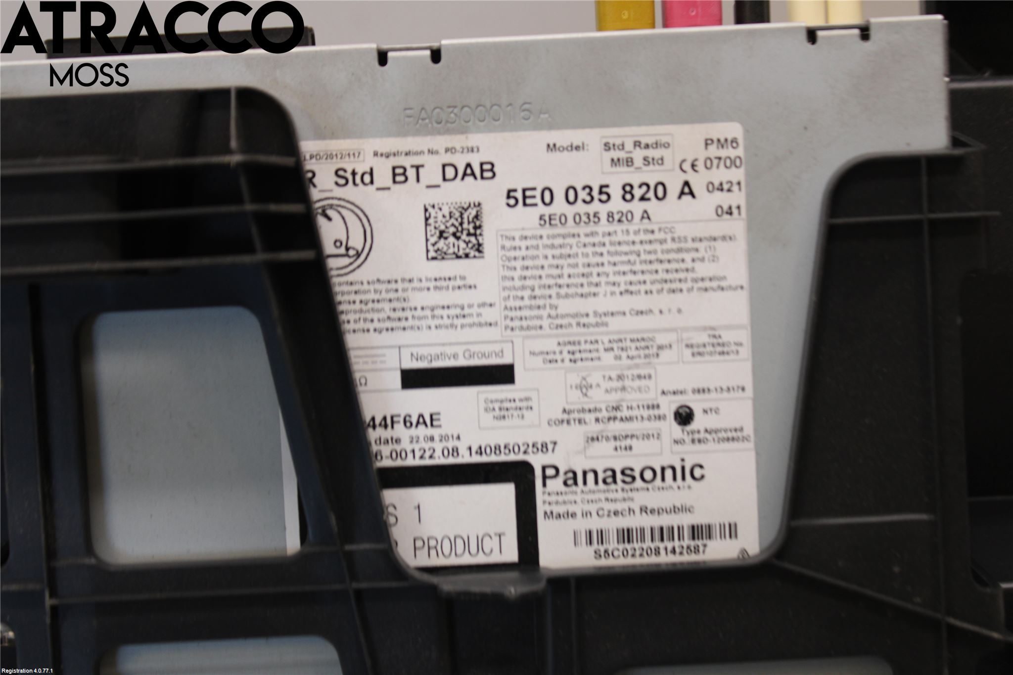 Skoda OCTAVIA (5E) 13-20 Stereo Radio Med Cd