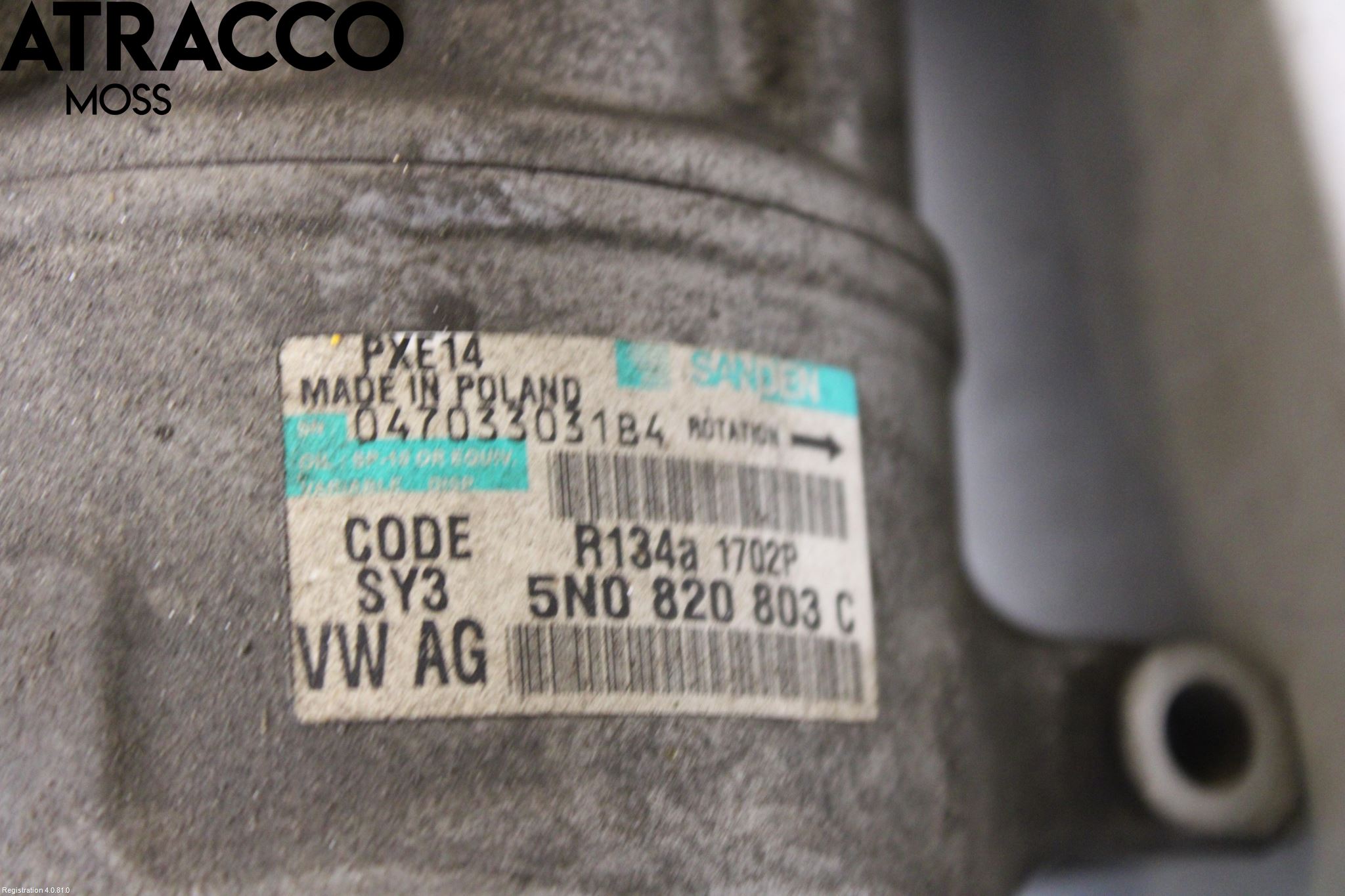 Audi A3/S3 05-13 Varme Ac Kompressor