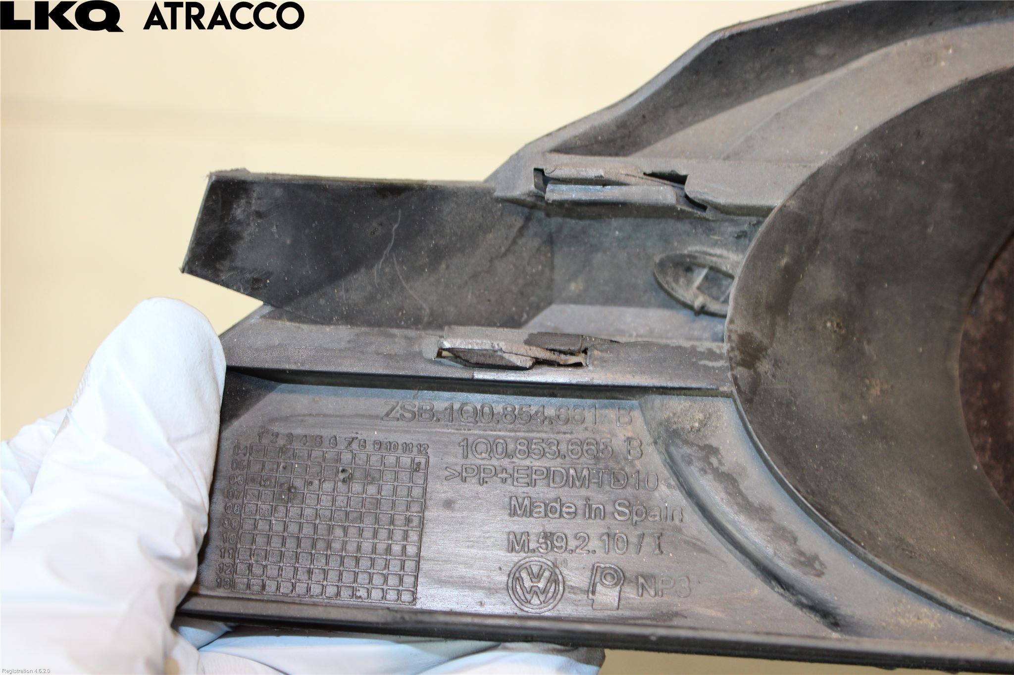 Volkswagen VW EOS  06-10 Frontlykt Kurve-Tåkelys Ramme