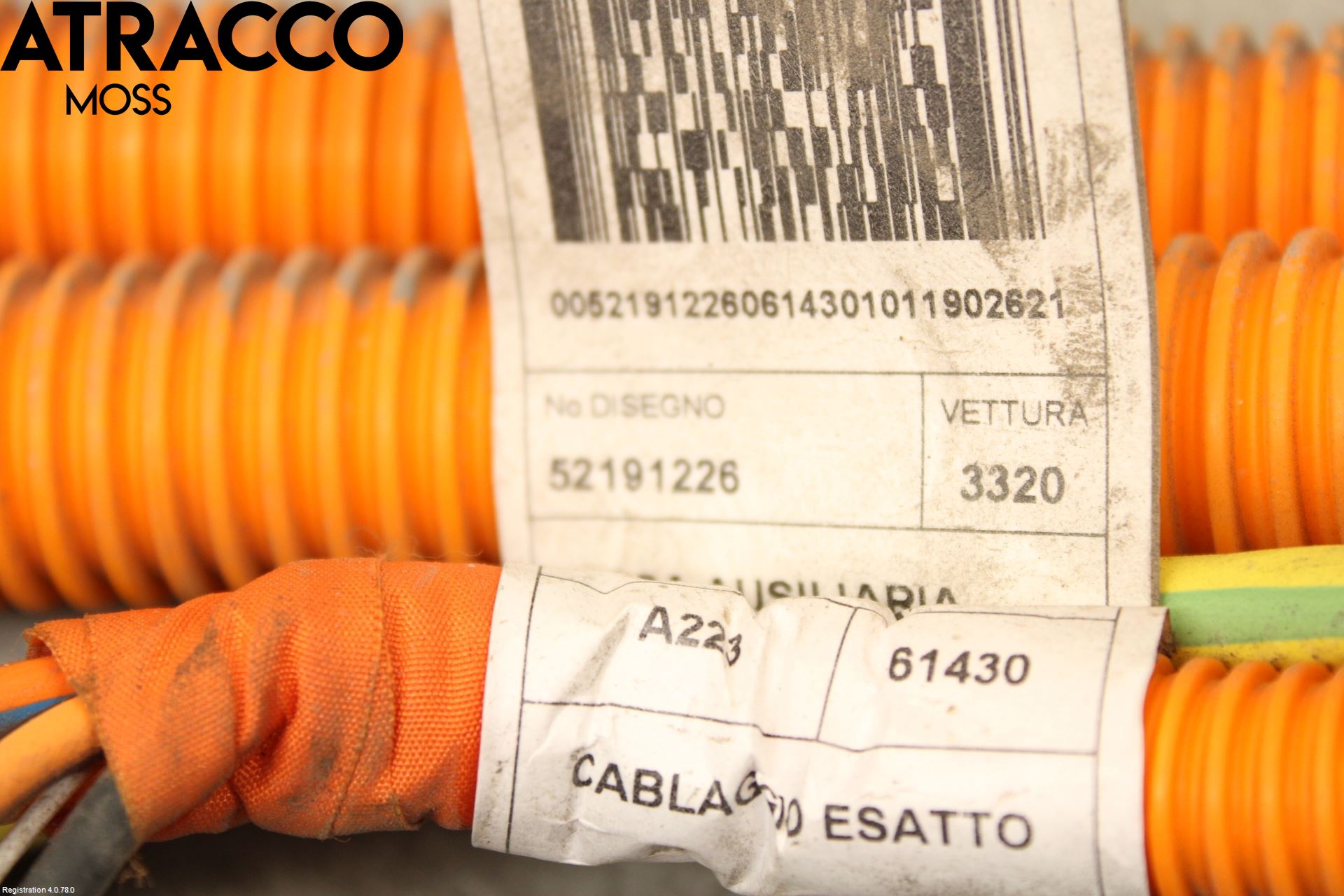 Fiat 500 07- Kabelhärva Högspänning