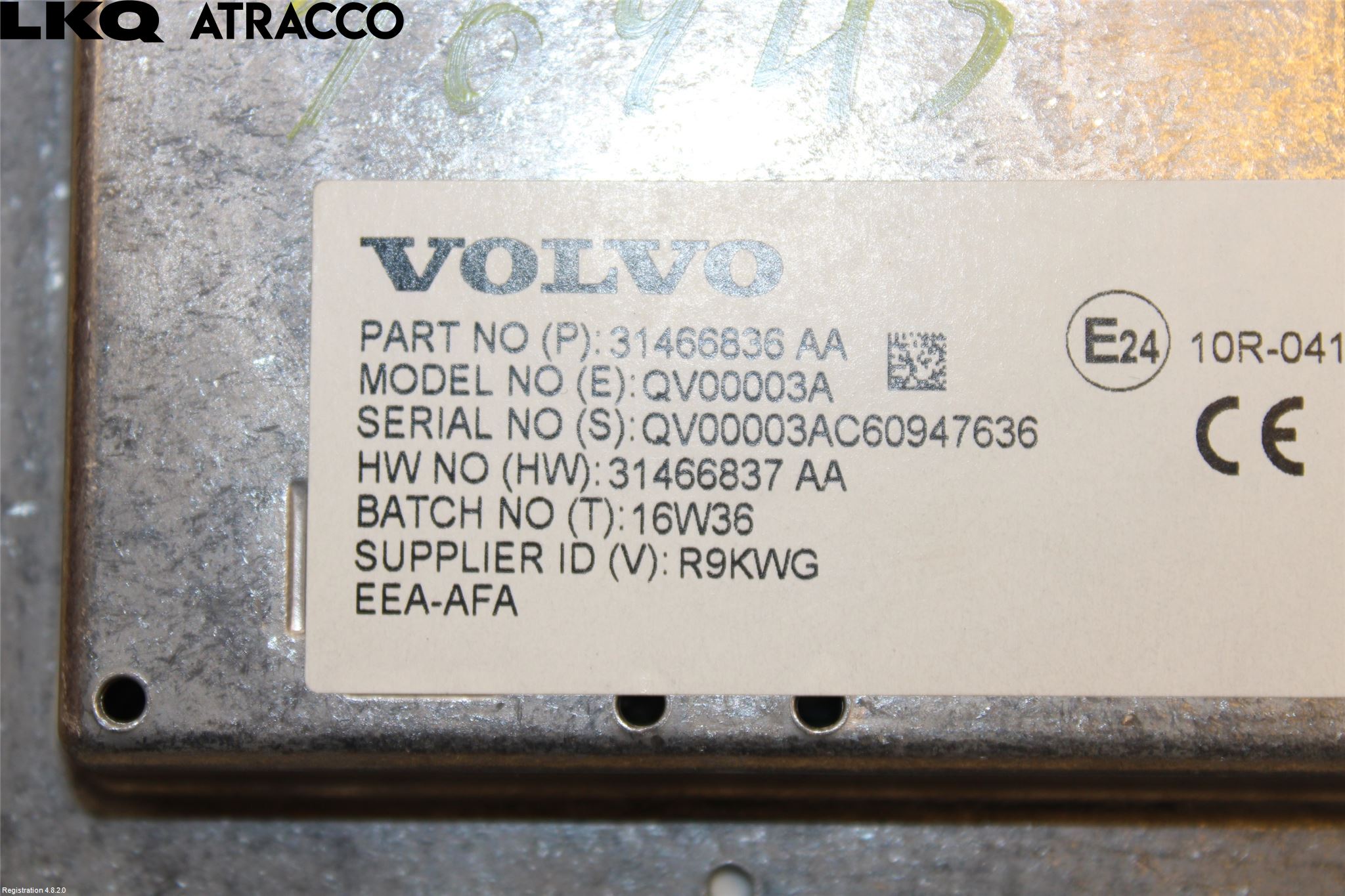 Volvo S90 17->> Multifunktionsdisplay