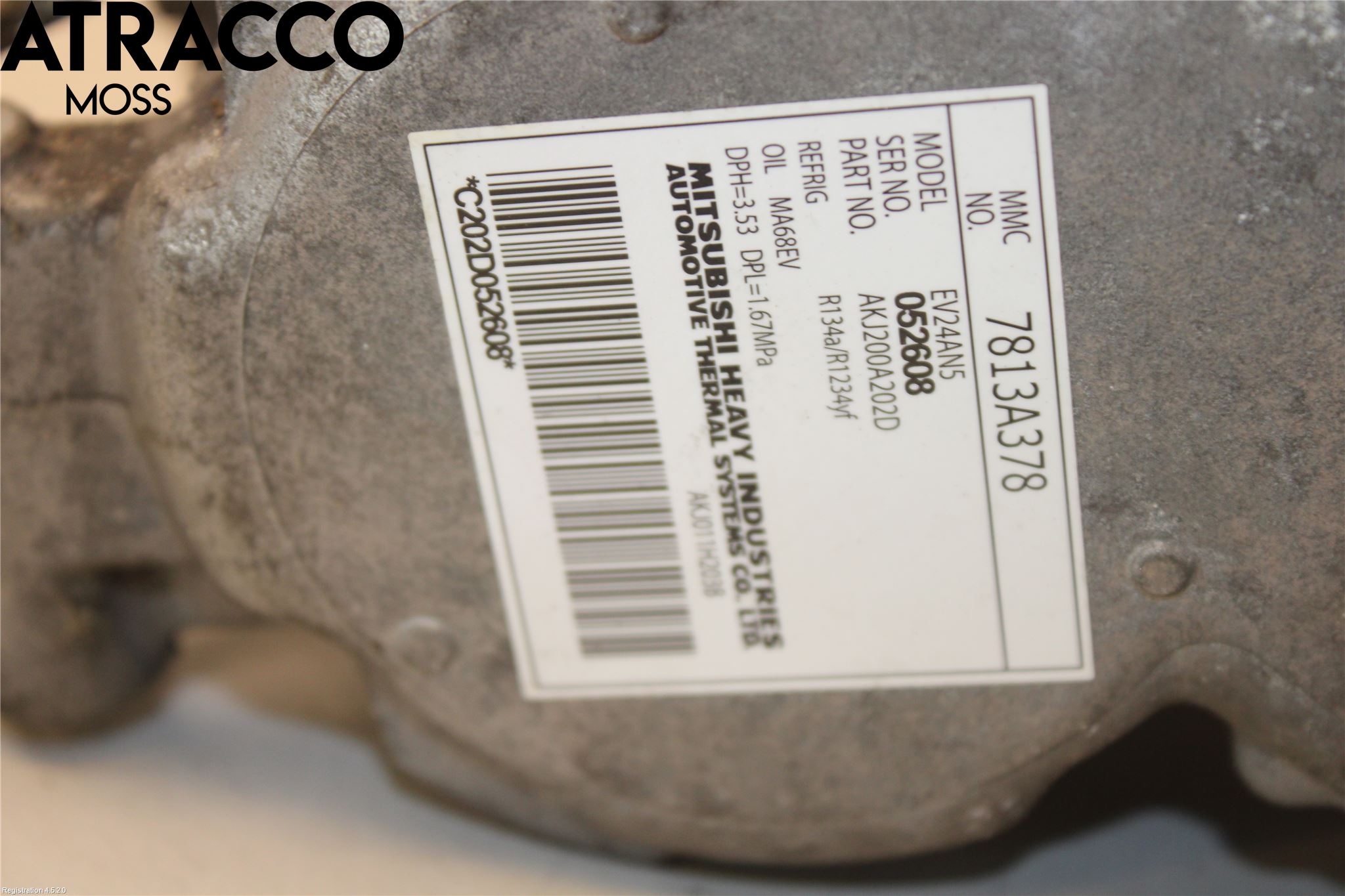 Mitsubishi OUTLANDER 13-21 Varme Ac Kompressor