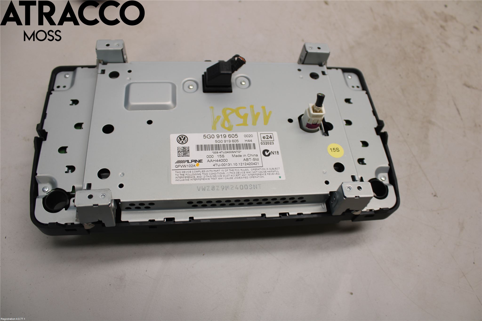 Volkswagen VW GOLF / E-GOLF VII 13-20 Multifunktionsdisplay