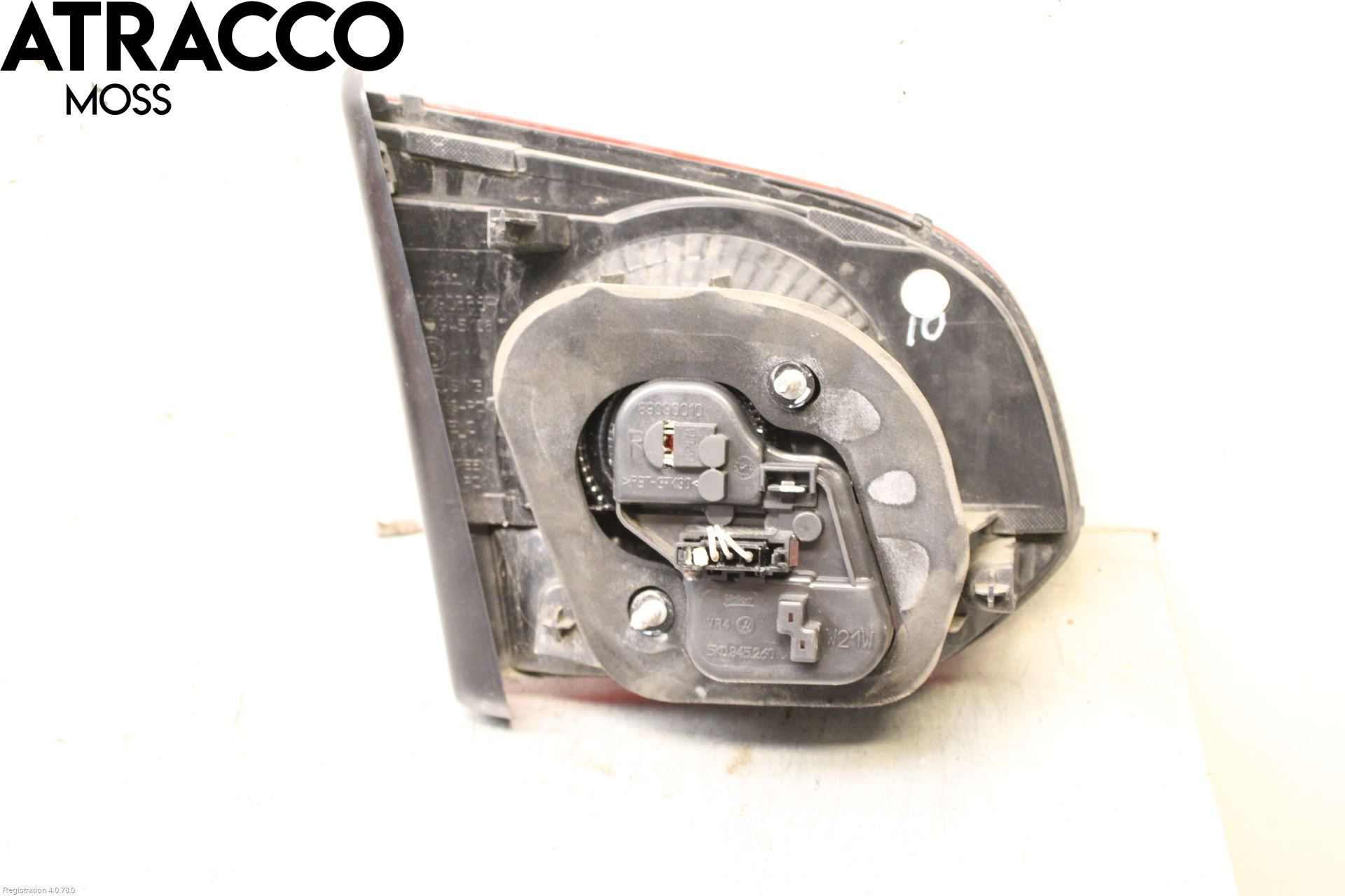 Volkswagen VW GOLF VI 09-13 Baklykt Høyre  På Luke(Indre)