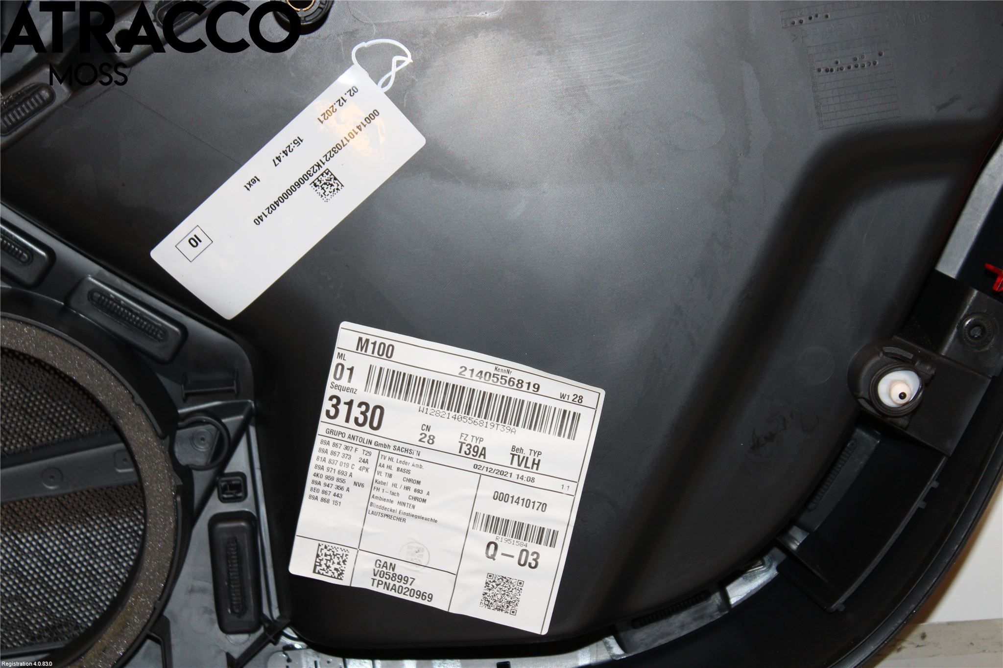 Audi Q4 E-TRON FZ 22- Innr Dørtrekk Venstre