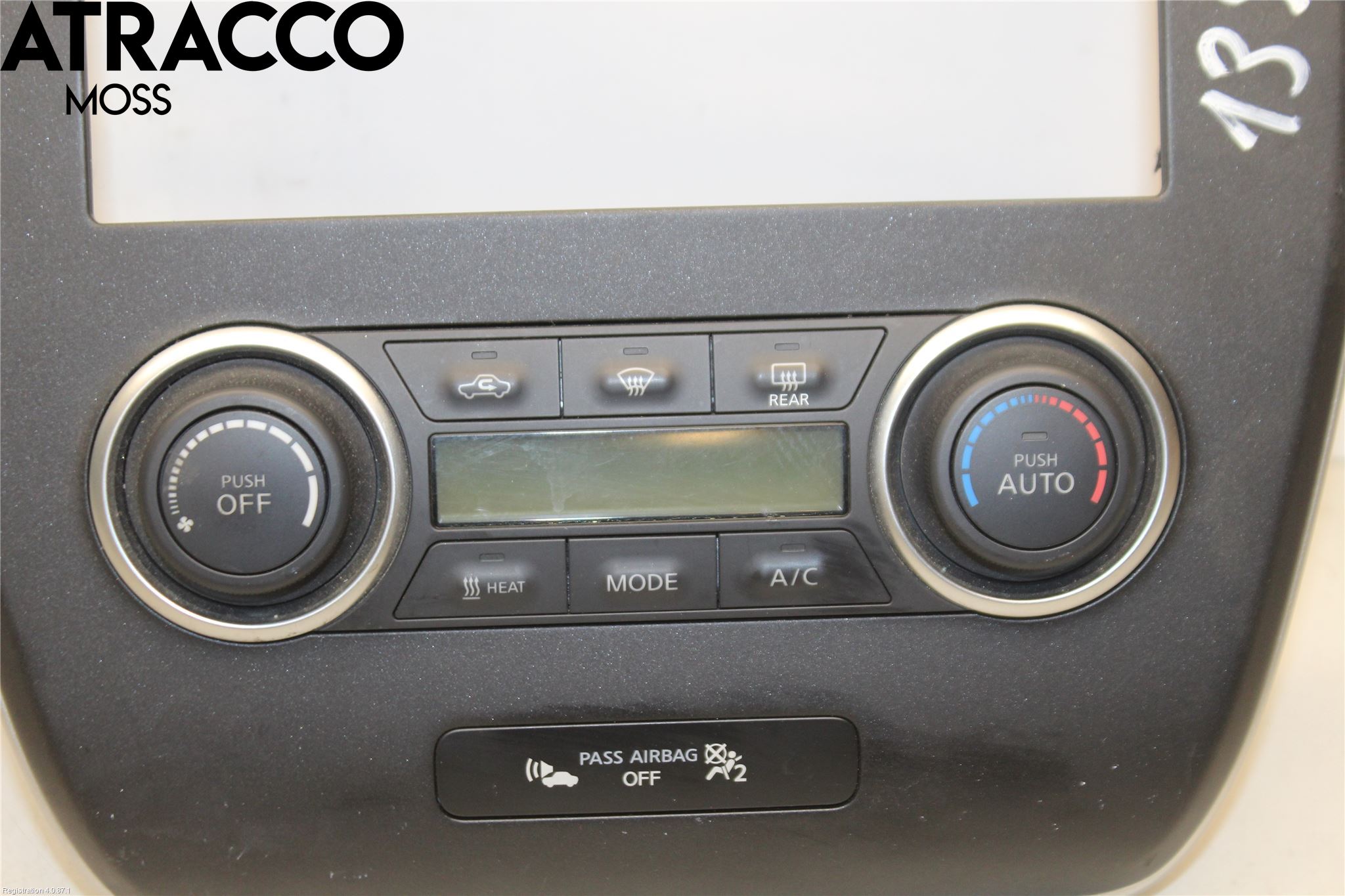 Nissan LEAF 11-17 Varme Ac Betjening-Display