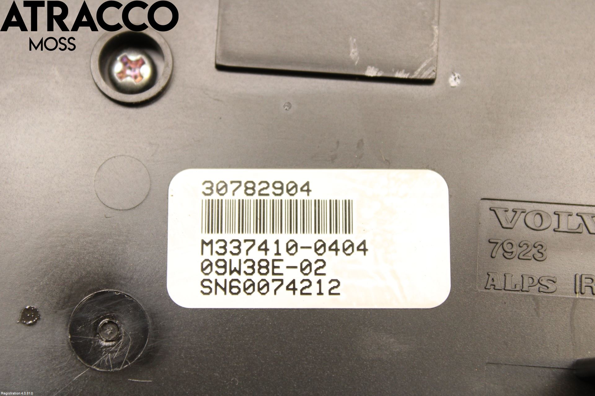 Volvo XC60 09-13 Varme Ac Betjening-Display