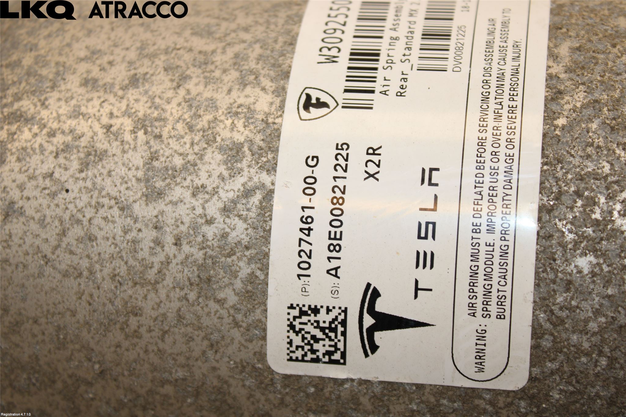 Tesla MODEL X 16- Fjærbein Bak Høyre