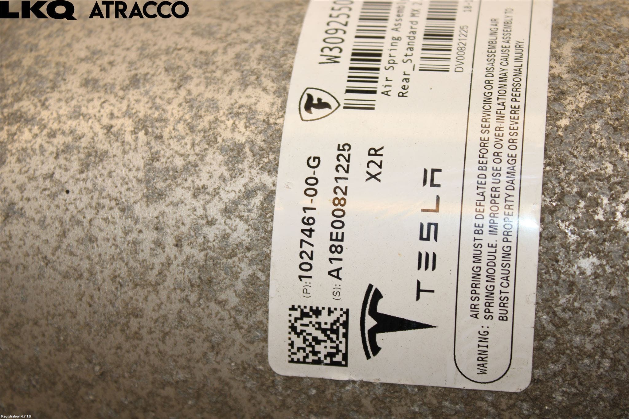 Tesla MODEL X 16- Fjærbein Bak Høyre