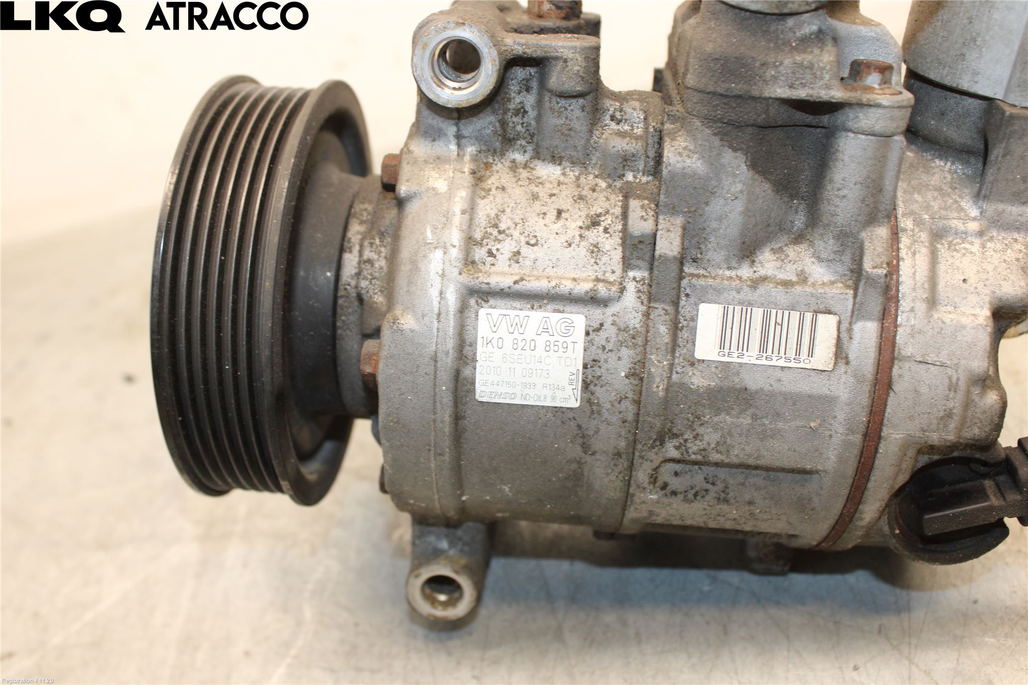 Volkswagen VW GOLF VI 09-13 Varme Ac Kompressor