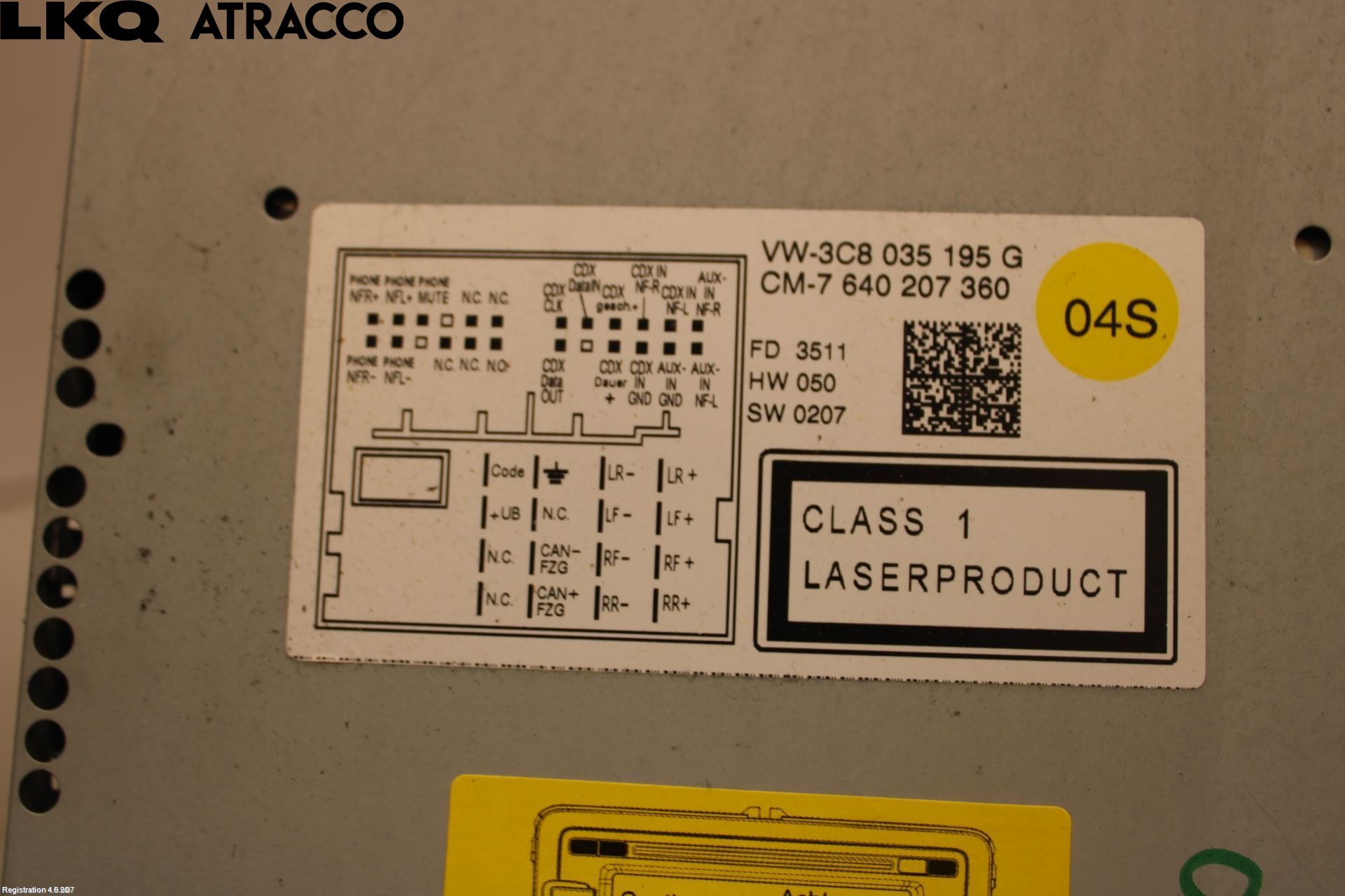 Volkswagen VW PASSAT CC 08-16 Stereo Radio Med Cd