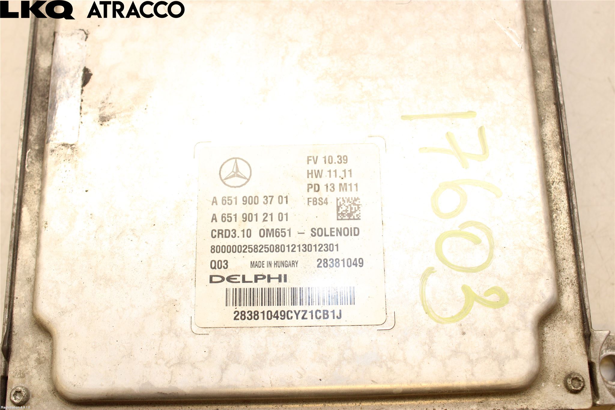 Mercedes-Benz MB E-KLASS (W212) 09-16 Styreenhet Innsprøytning