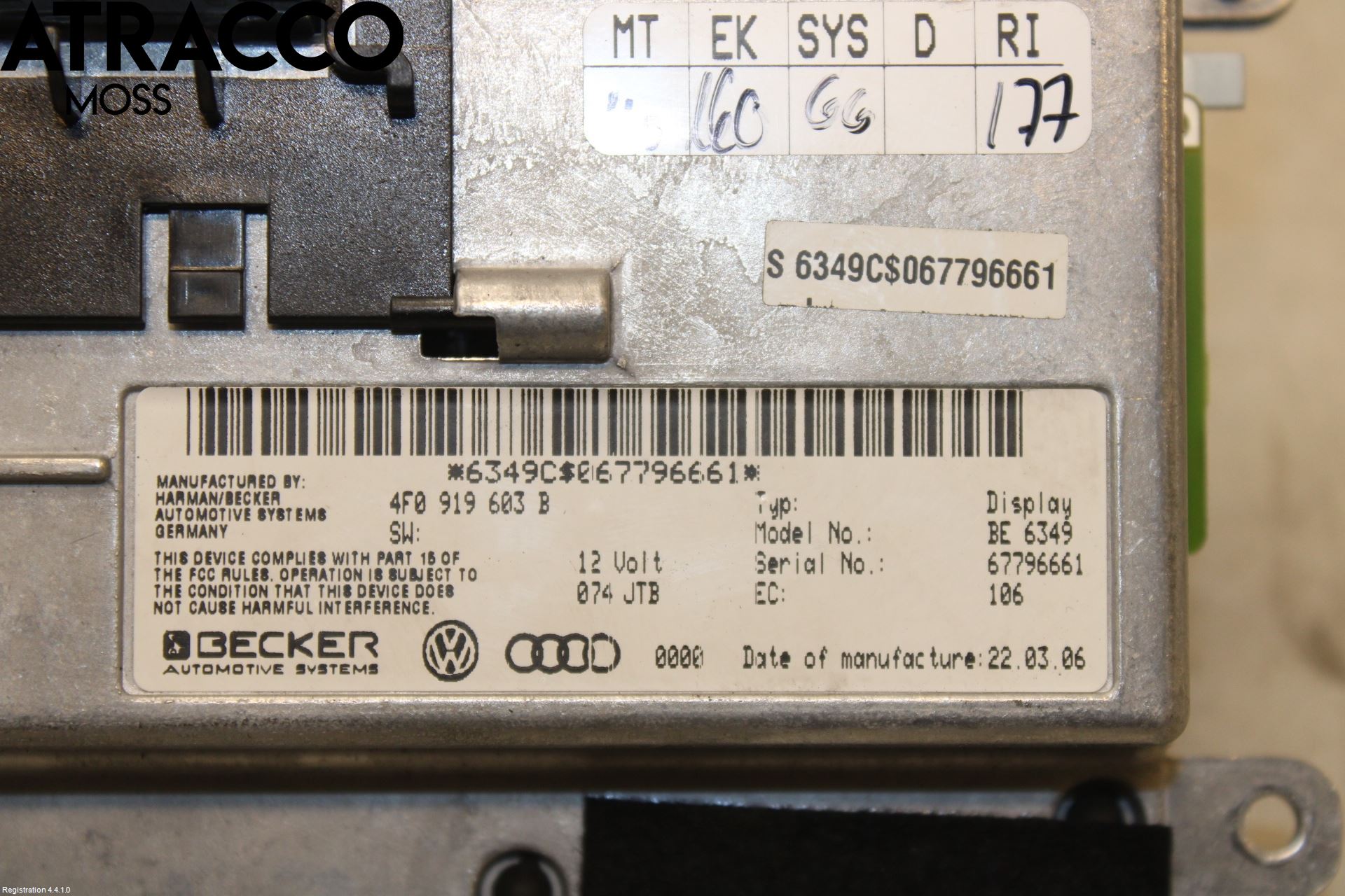 Audi A6/S6     05-11 Multifunktionsdisplay