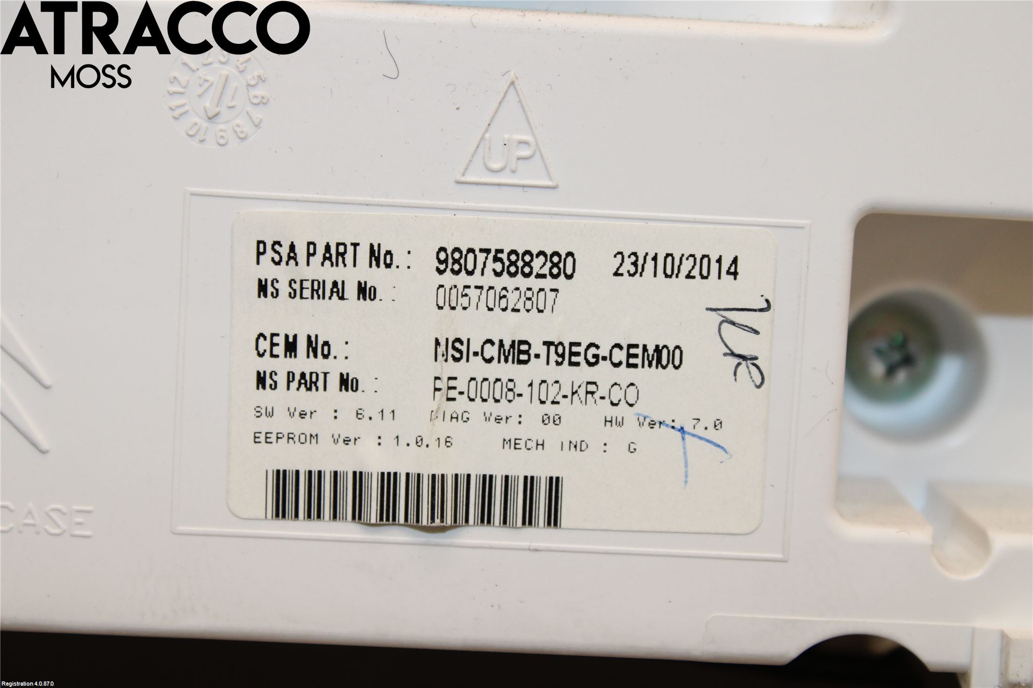 Peugeot 308 14-21 Instr Kombinert