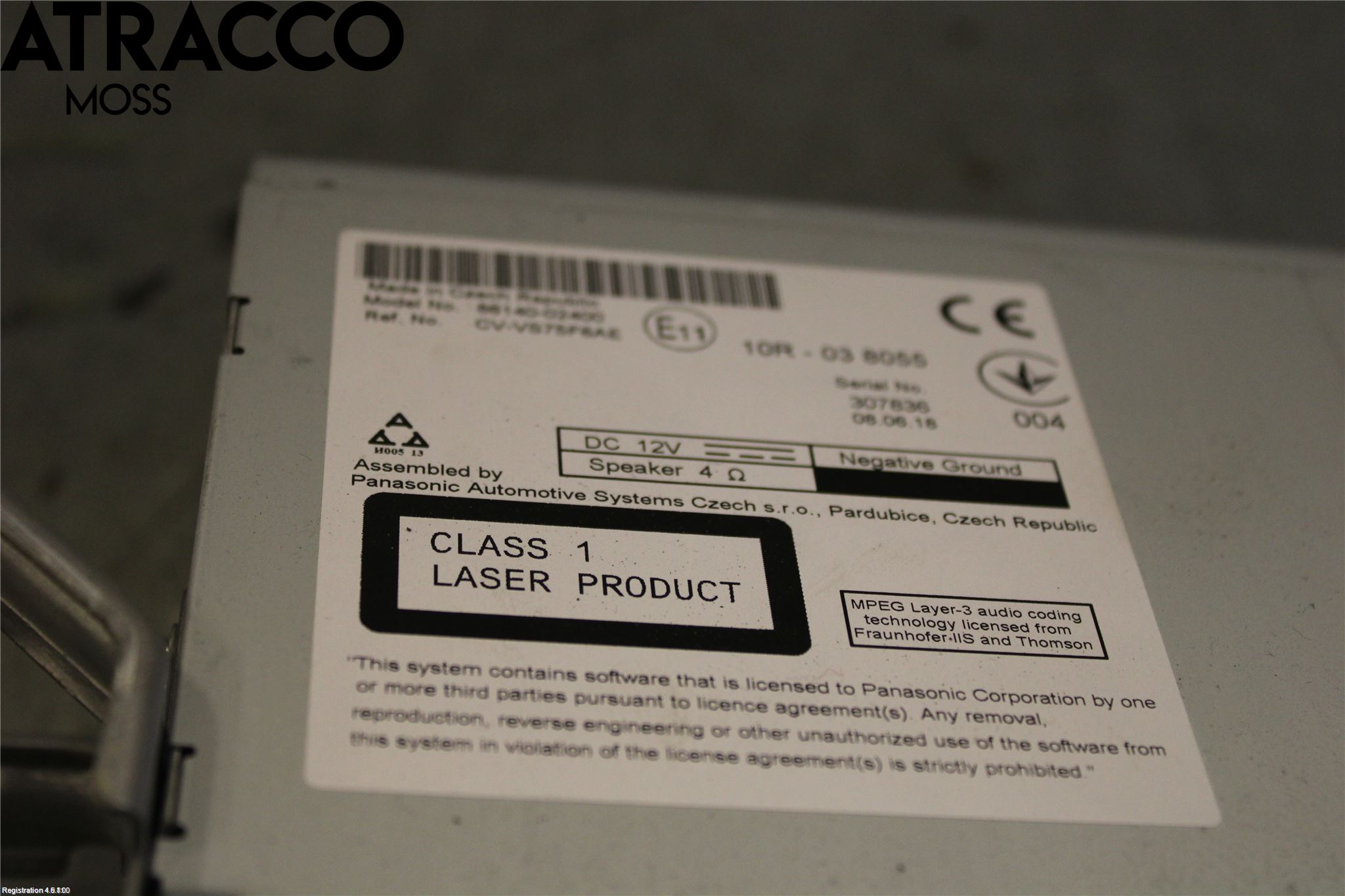 Toyota AURIS 13-19 Stereo Radio Med Cd