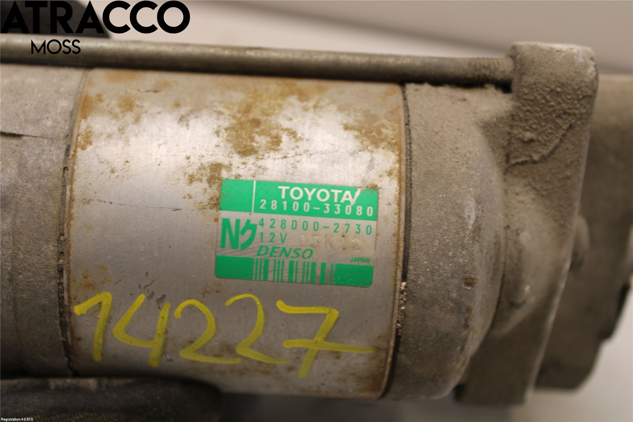 Toyota AURIS 10-12 Startmotor Diesel