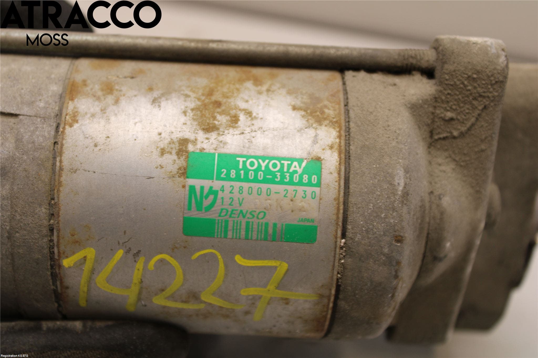 Toyota AURIS 10-12 Startmotor Diesel