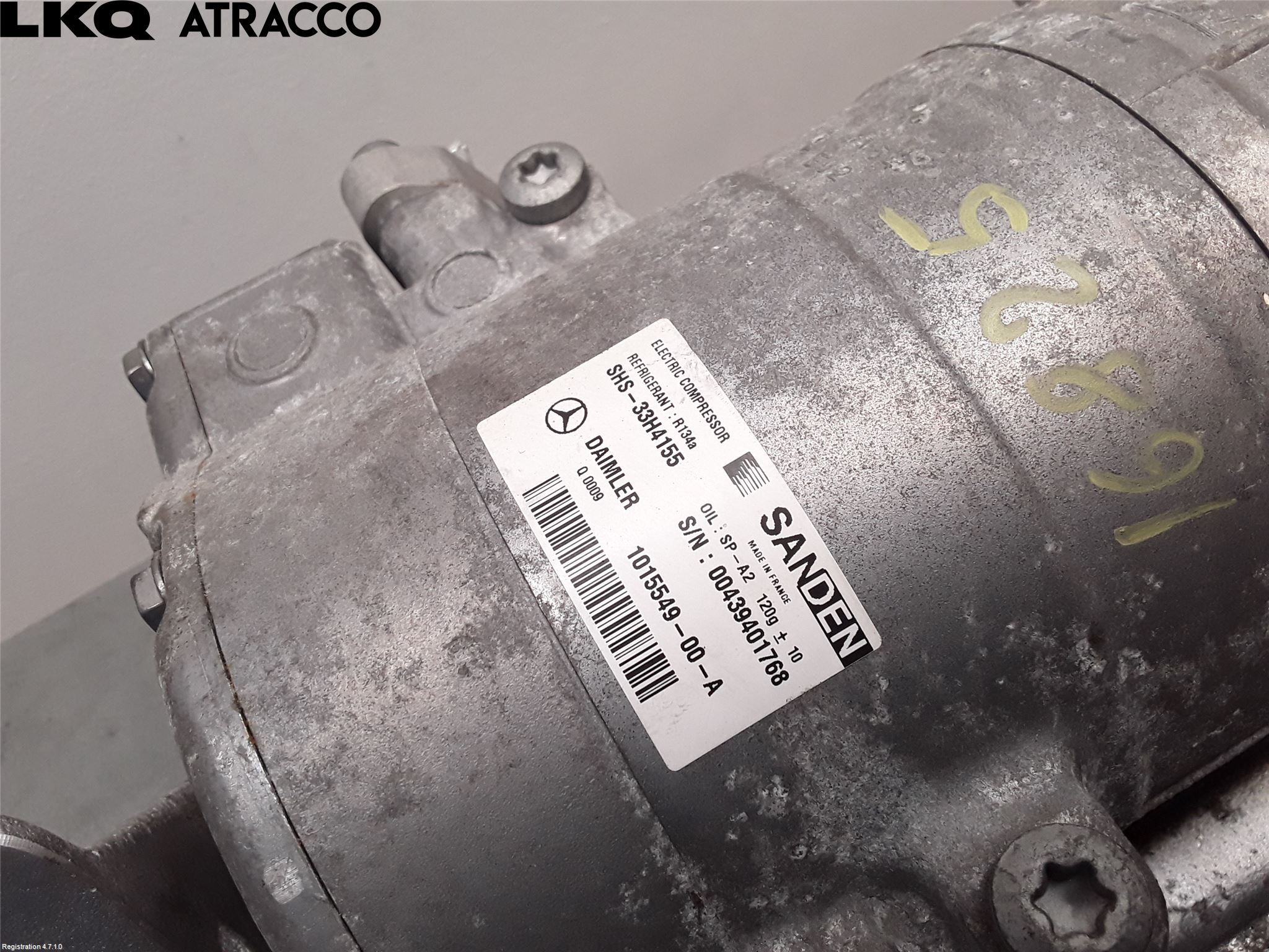 Mercedes-Benz MB B-KLASS (W246/W242) 12-19 Varme Ac Kompressor