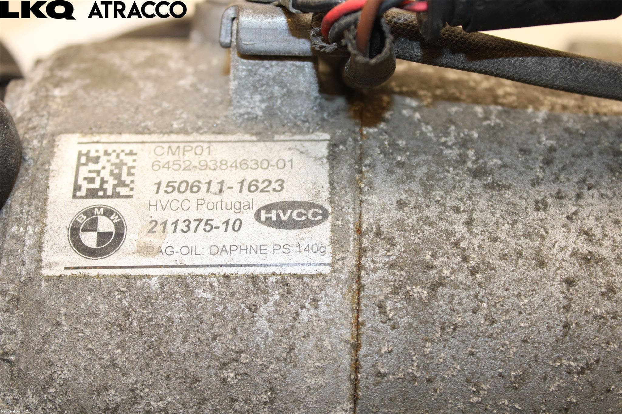 BMW 5 F10/F11/F18 09-17 Varme Ac Kompressor