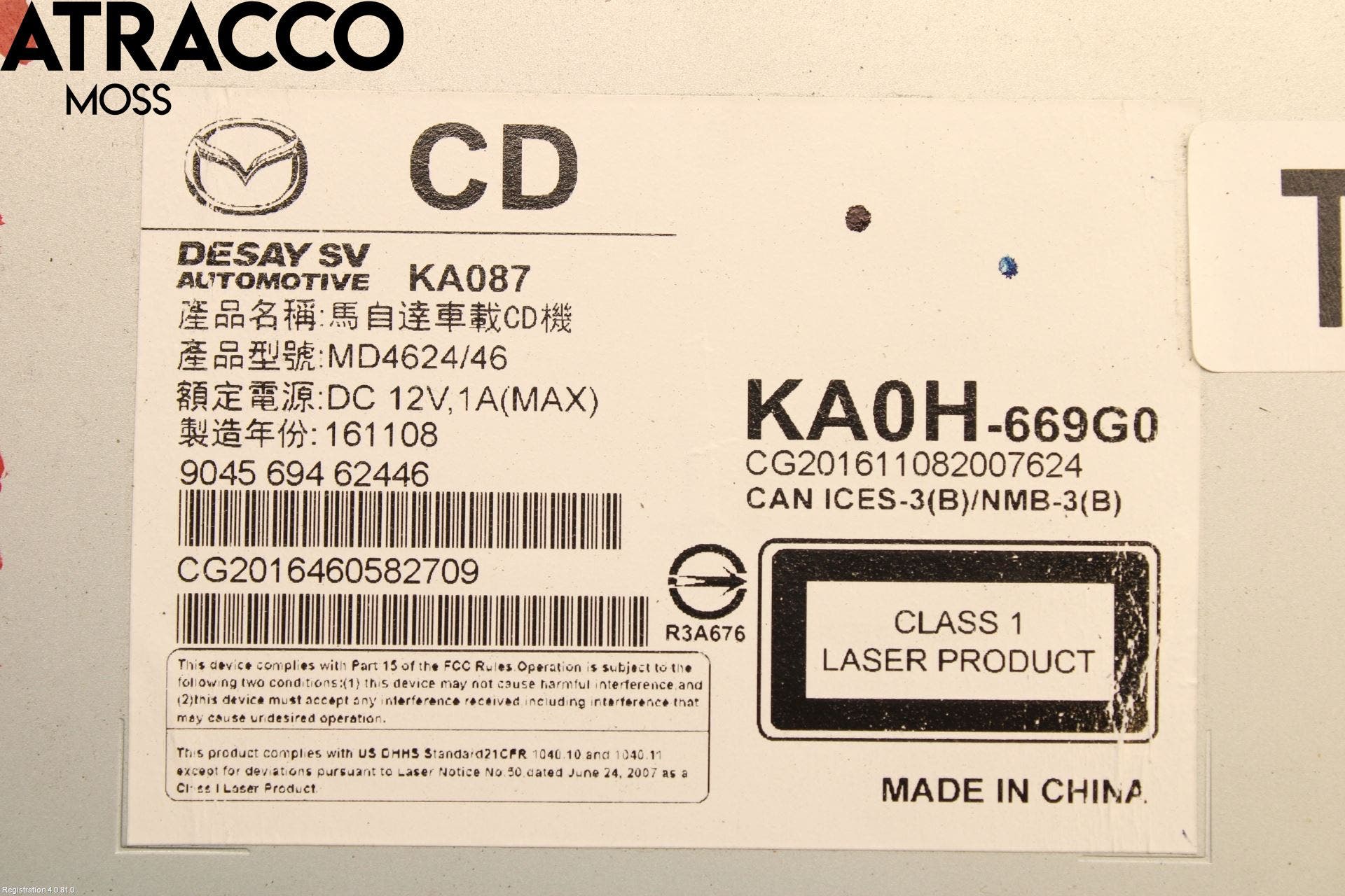 Mazda CX-5 12-17 Stereo Radio Med Cd