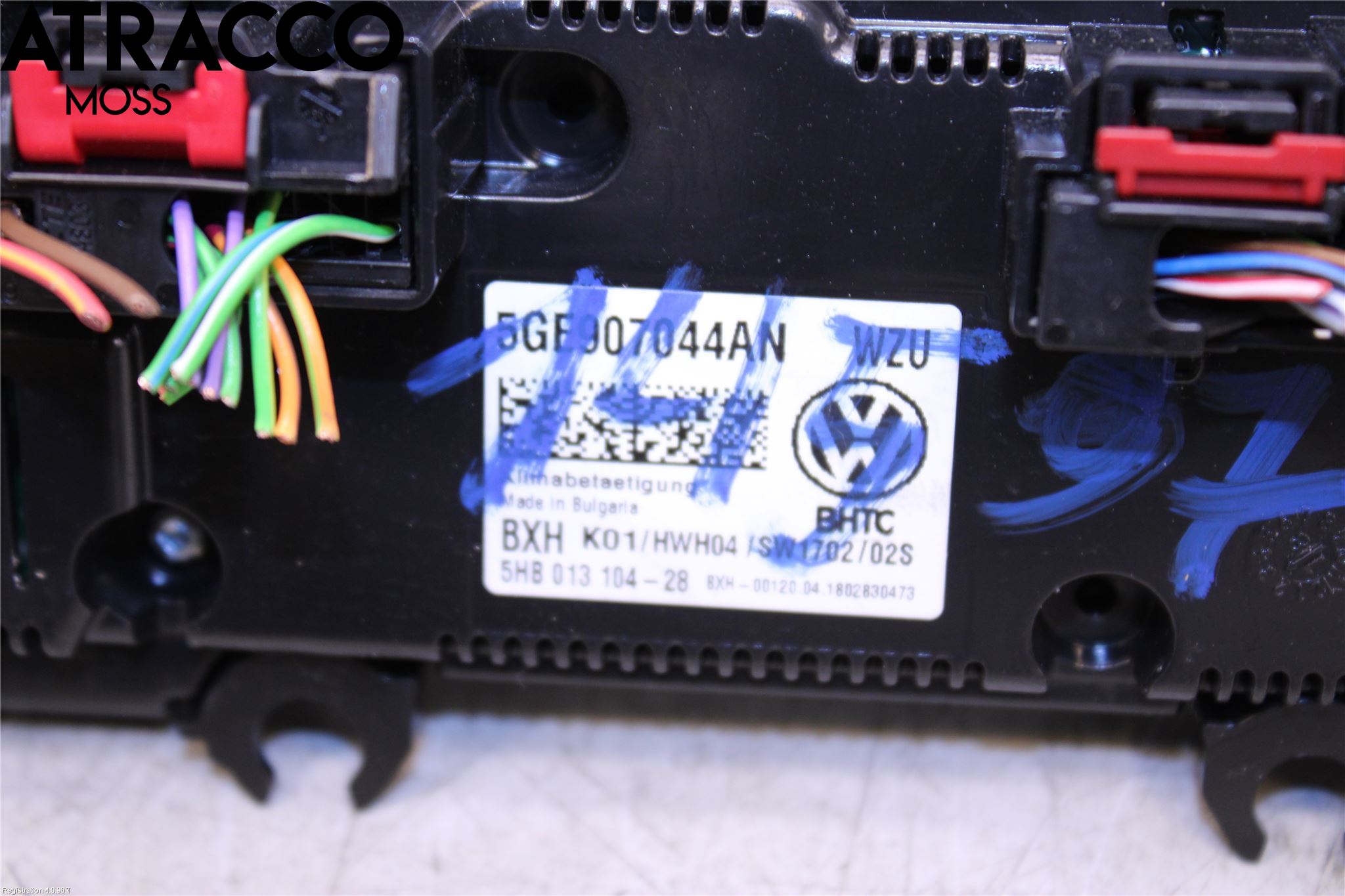 Volkswagen VW GOLF / E-GOLF VII 13-20 Varme Ac Betjening-Display