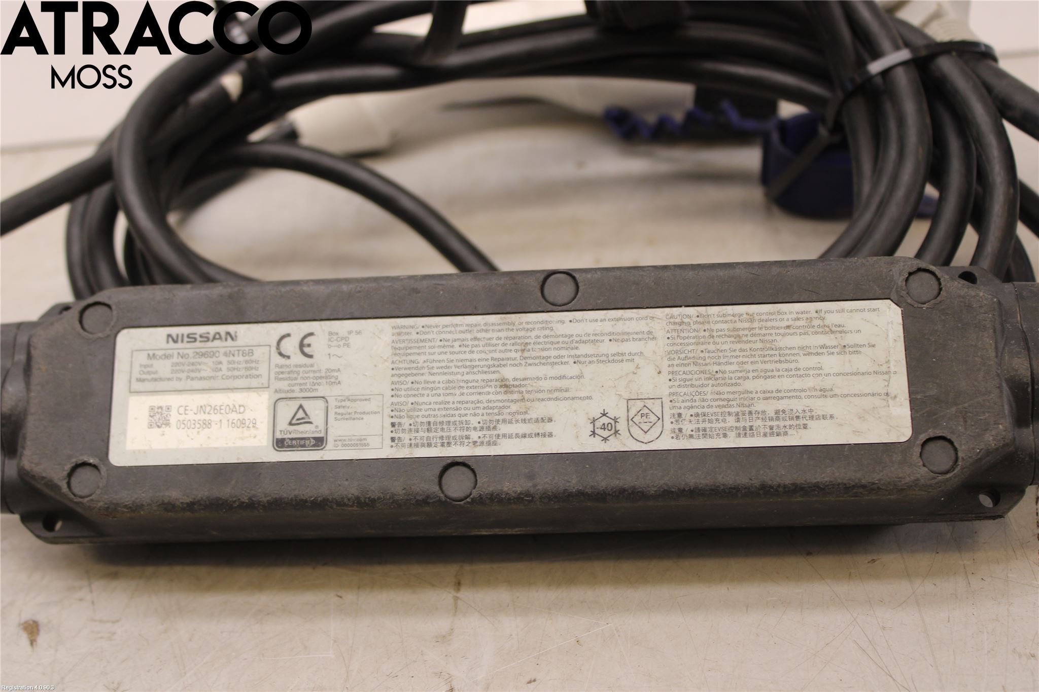 Nissan LEAF 11-17 Laddkabel Elbil