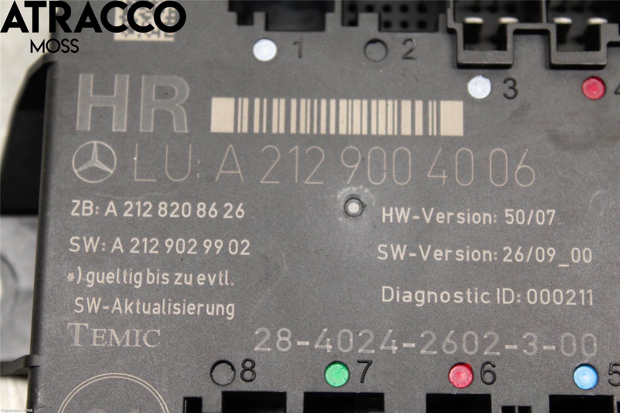 Mercedes-Benz MB E-KLASS (W212) 09-16 Styreenhet Dør