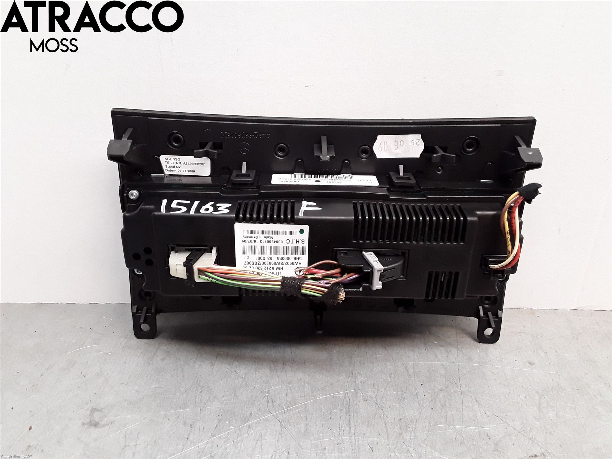 Mercedes-Benz MB E-KLASS (W212) 09-16 Varme Ac Betjening-Display