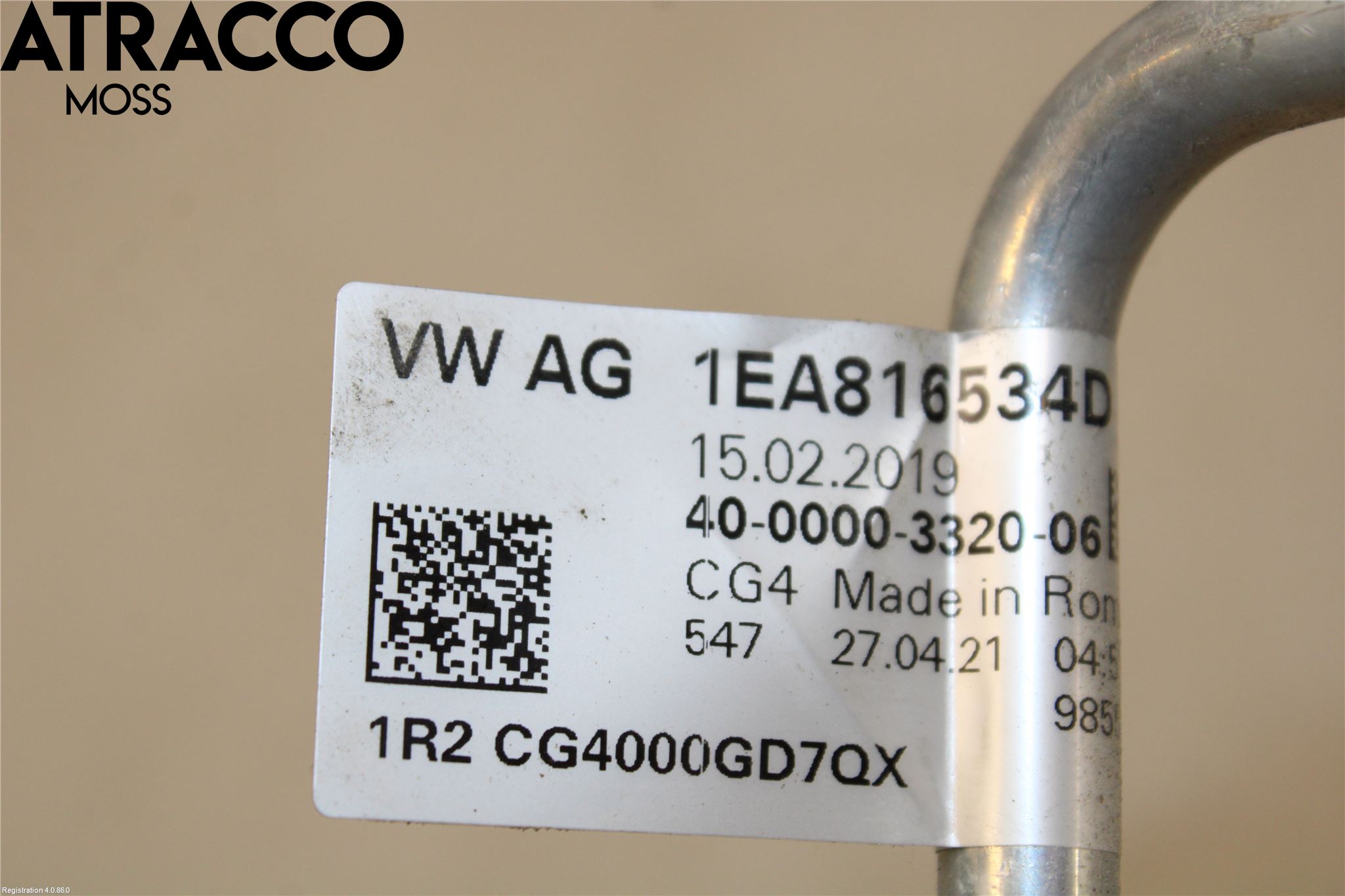 Audi Q4 E-TRON FZ 22- Varme Ac Slange - Rør