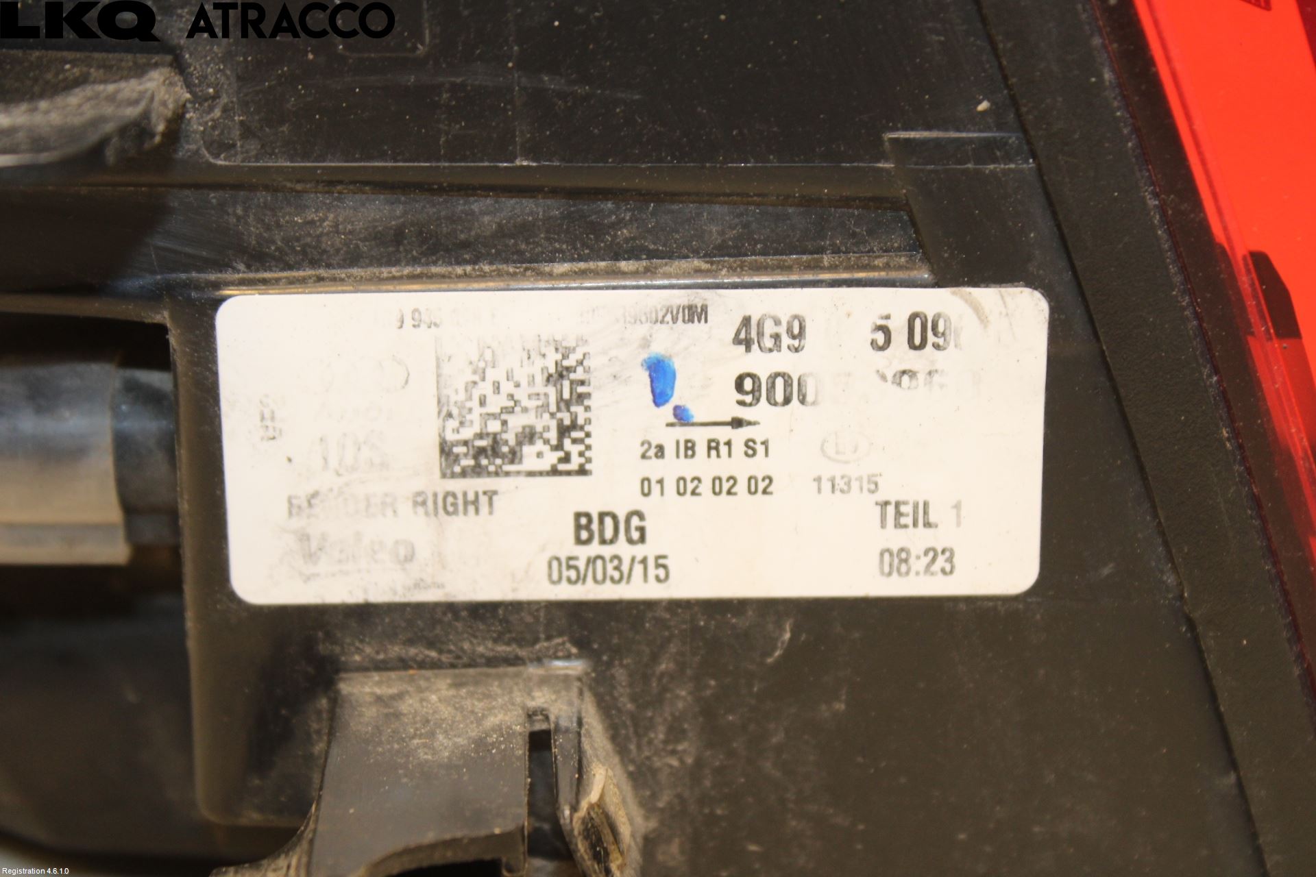 Audi A6 ALLROAD 12-18 Baklykt Høyre