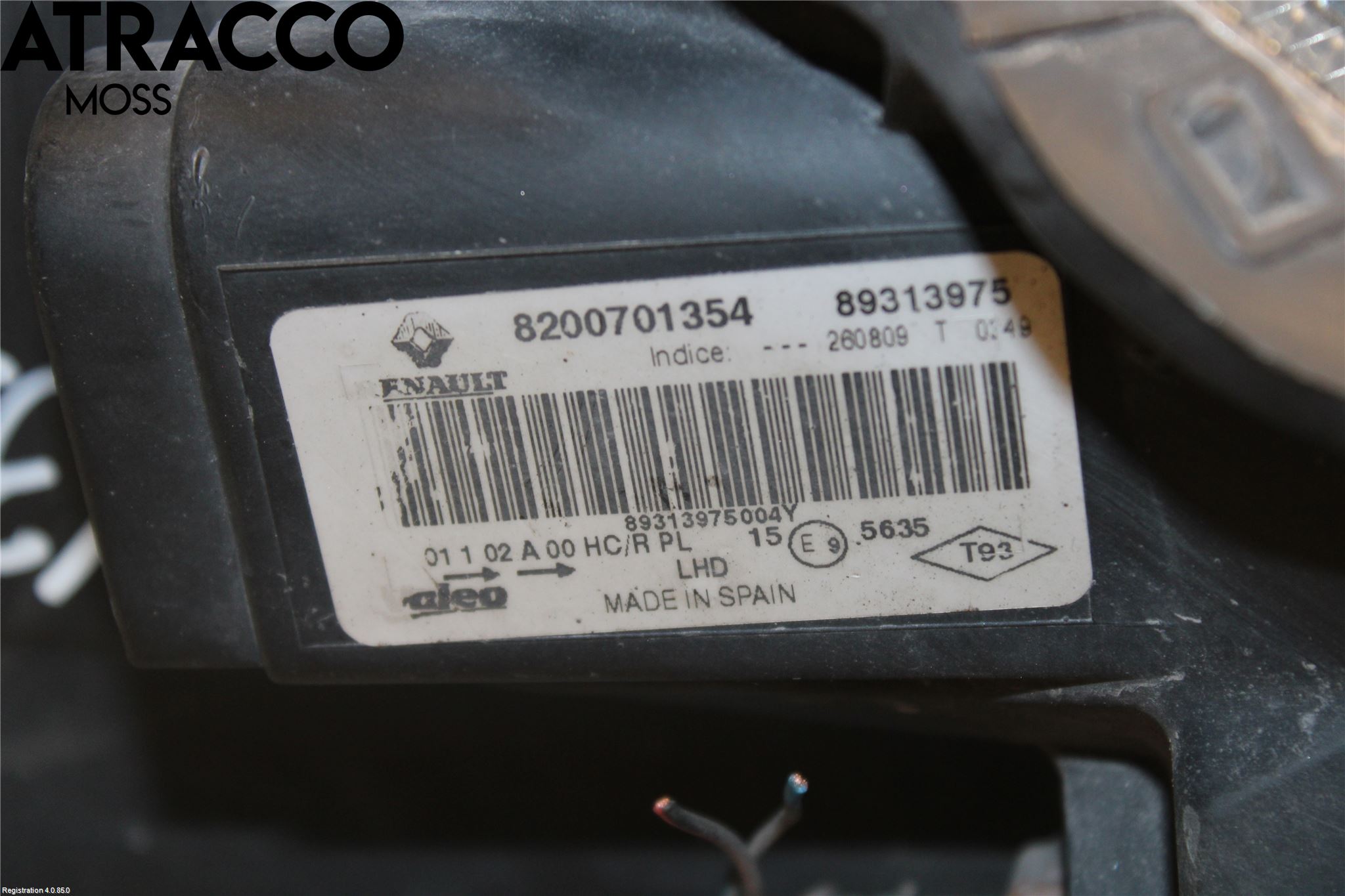 Nissan PRIMASTAR Frontlykt Venstre