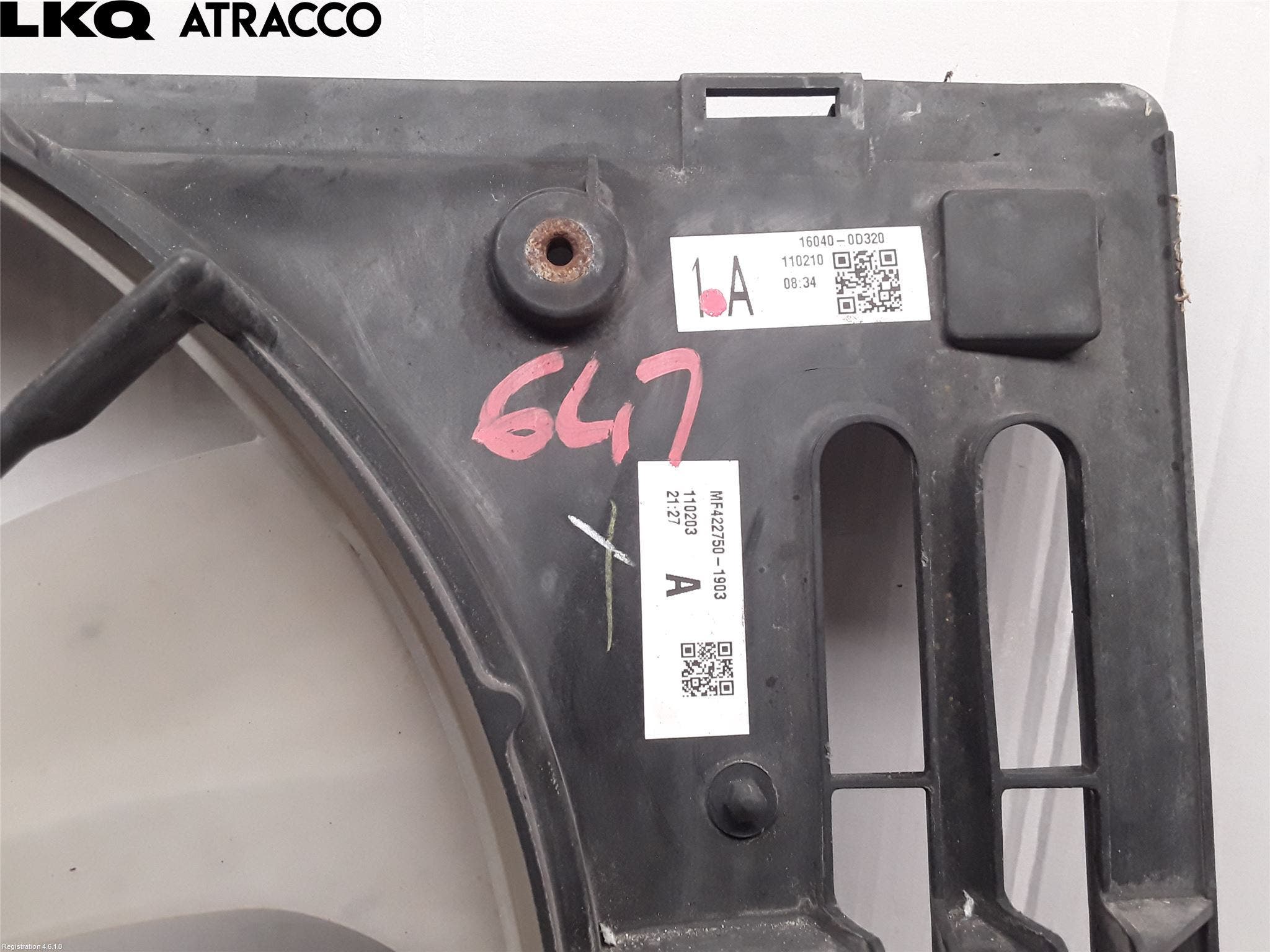 Toyota AURIS 10-12 Kjølevifte Elektrisk