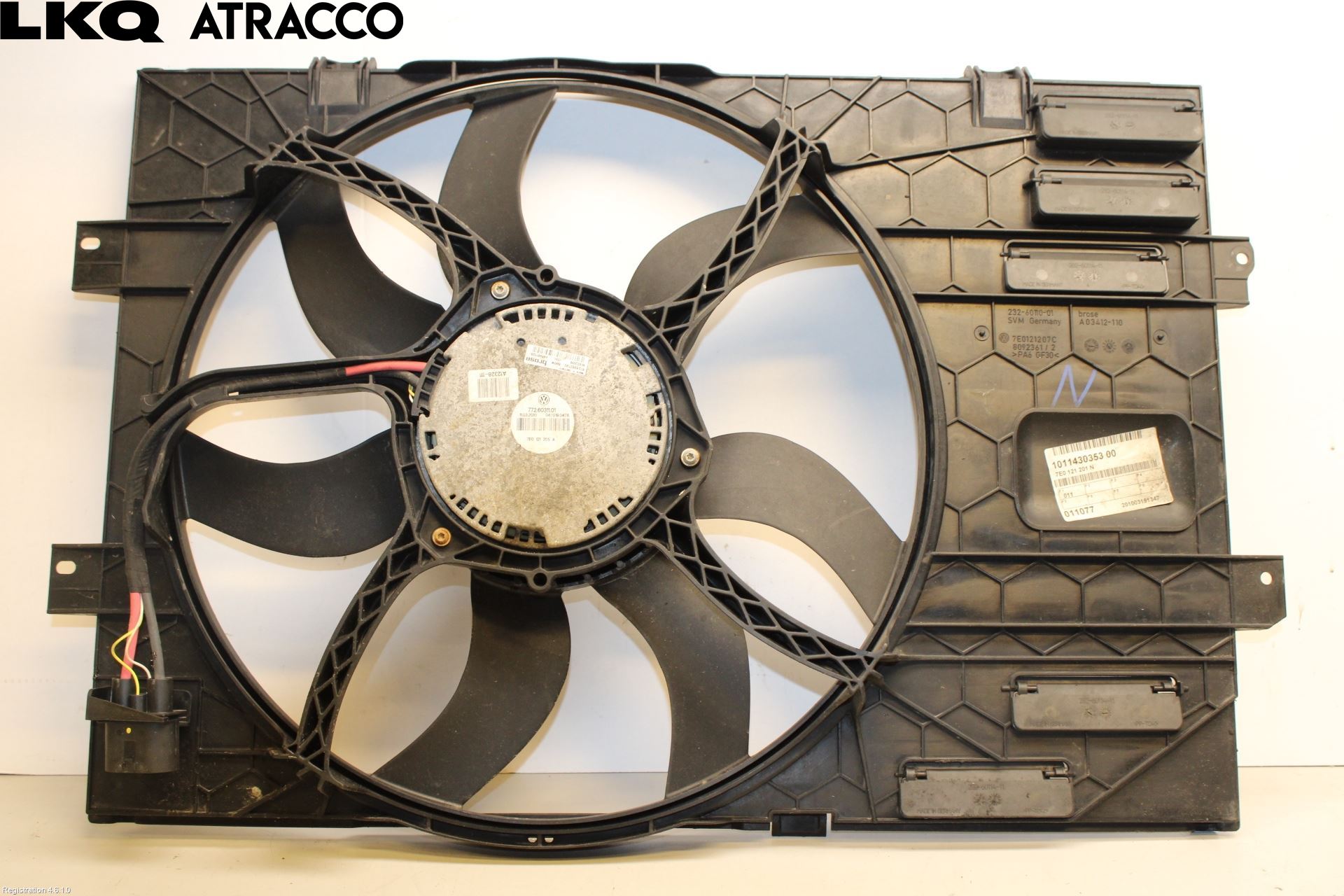 Volkswagen VW TRANSP/CARAVELLE (T5) 04-15 Kjølevifte Elektrisk