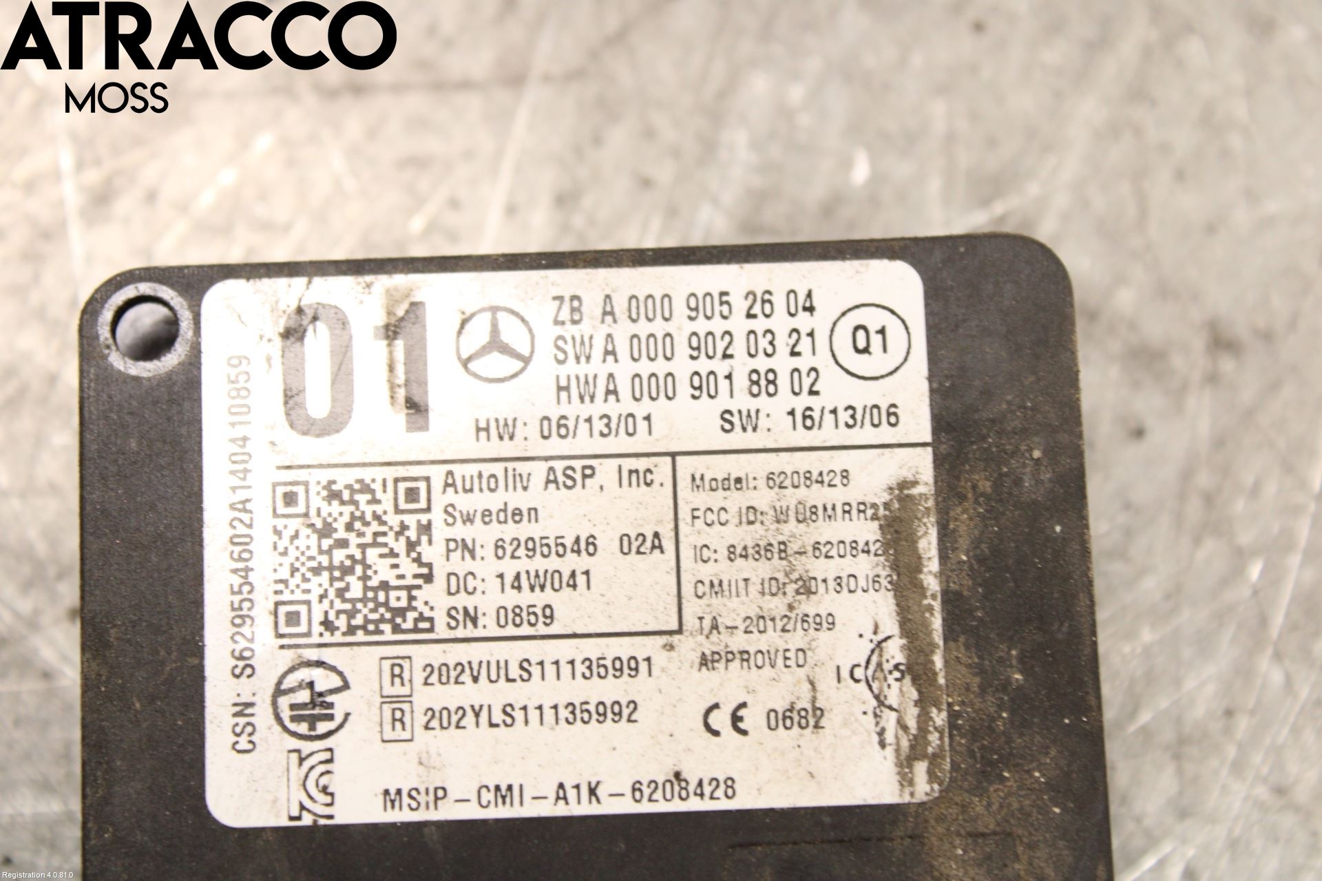 Mercedes-Benz MB A-KLASS (W176) 13-18 Sensor Ryggesensor