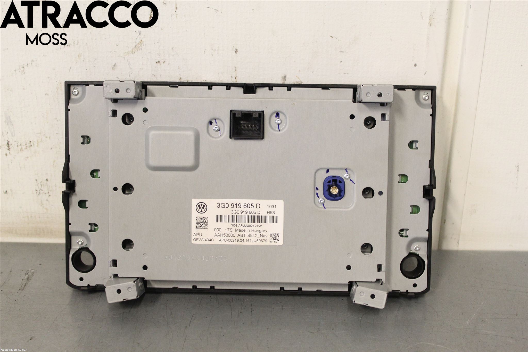 Volkswagen VW GOLF / E-GOLF VII 13-20 Multifunktionsdisplay