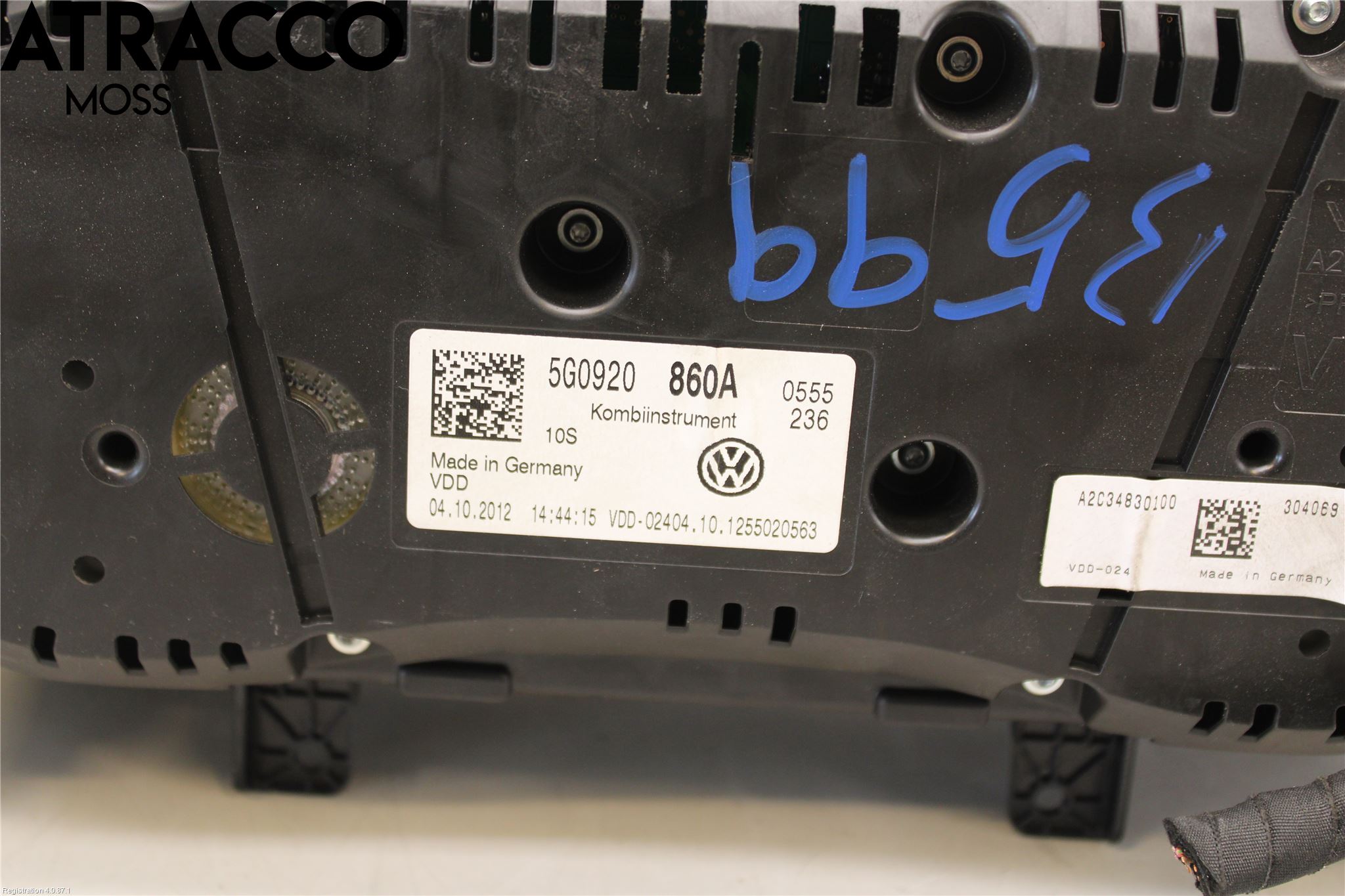 Volkswagen VW GOLF / E-GOLF VII 13-20 Instr Kombinert