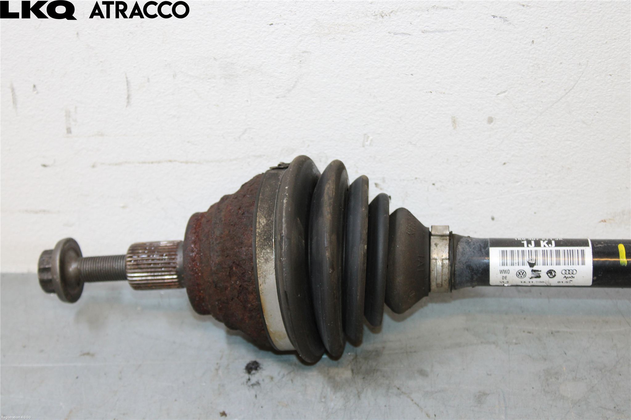 Volkswagen VW GOLF VI 09-13 Drivaksel Foran Kompl Venstre
