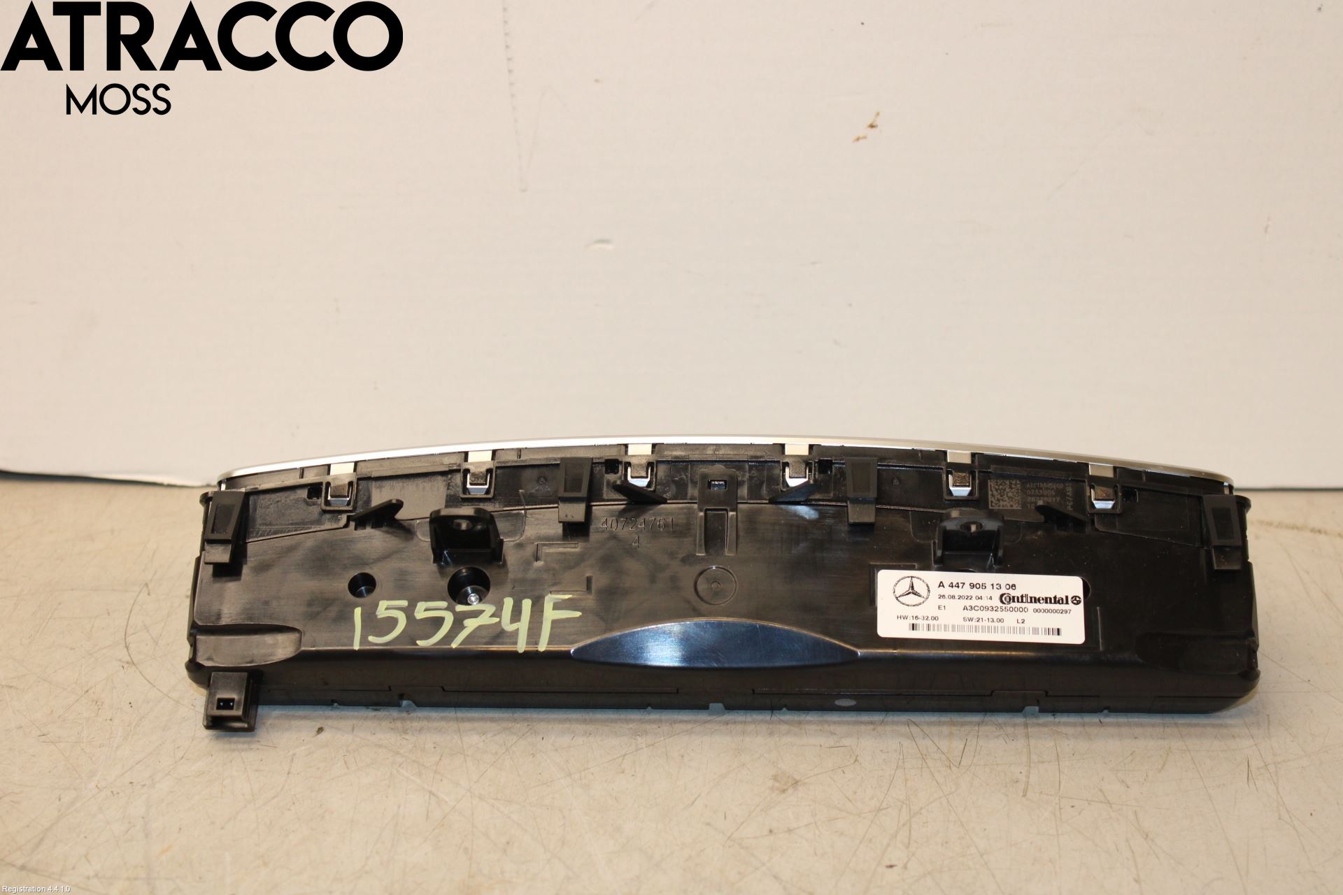 Mercedes-Benz MB EQV (447) 21- Varme Ac Betjening-Display