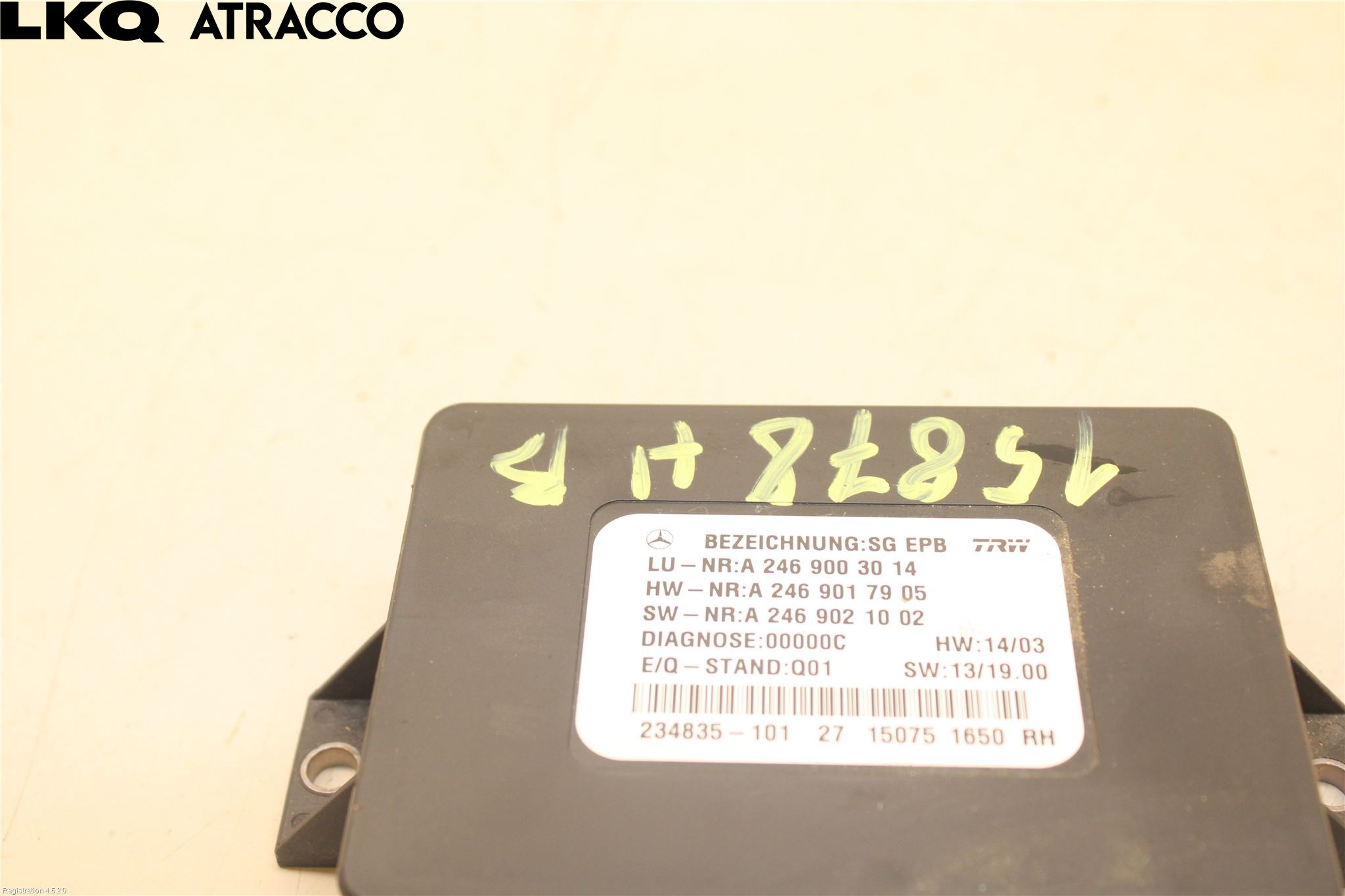 Mercedes-Benz MB A-KLASS (W176) 13-18 Styreenhet Parkbrems