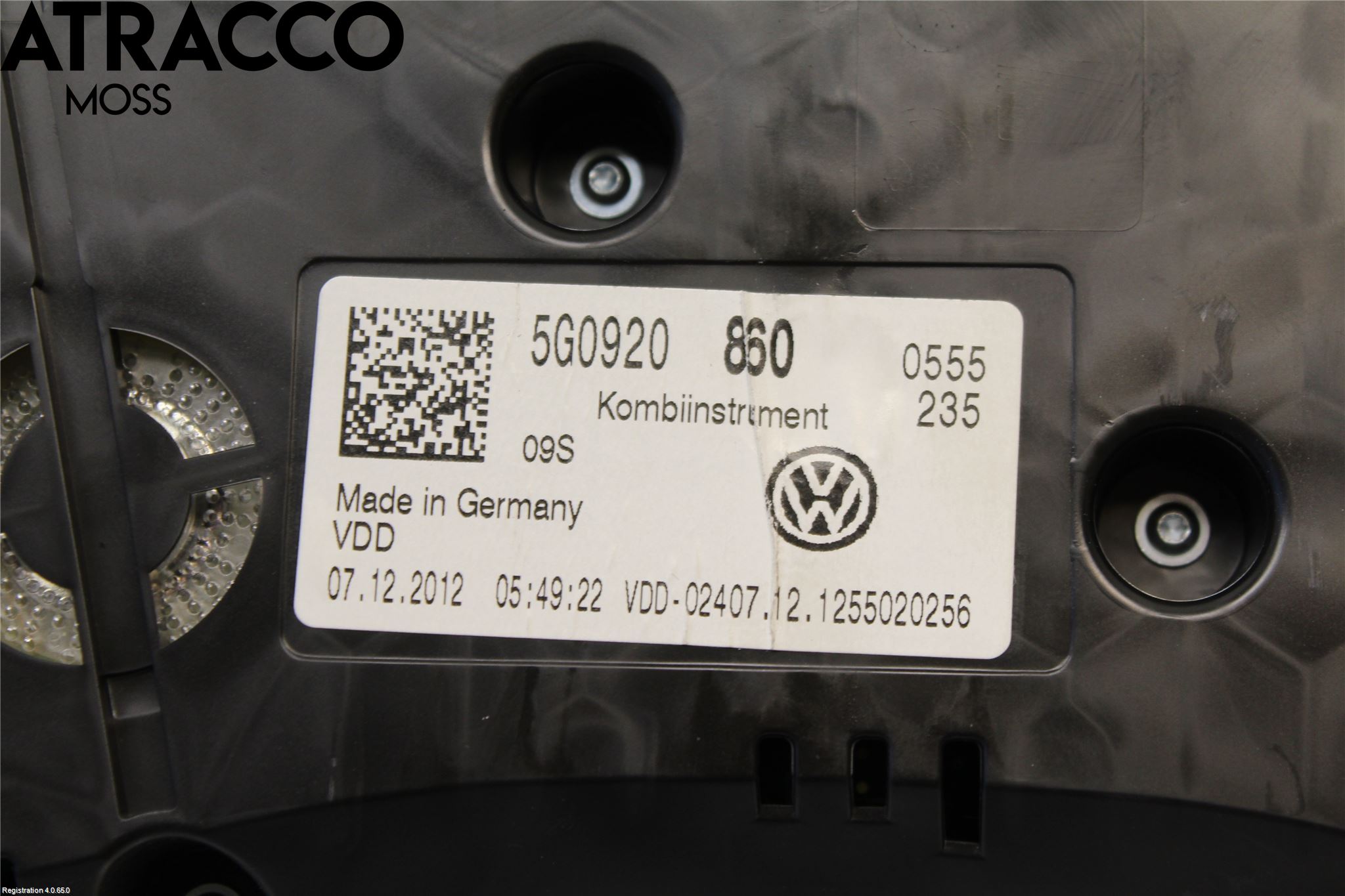 Volkswagen VW GOLF / E-GOLF VII 13-20 Instr Kombinert